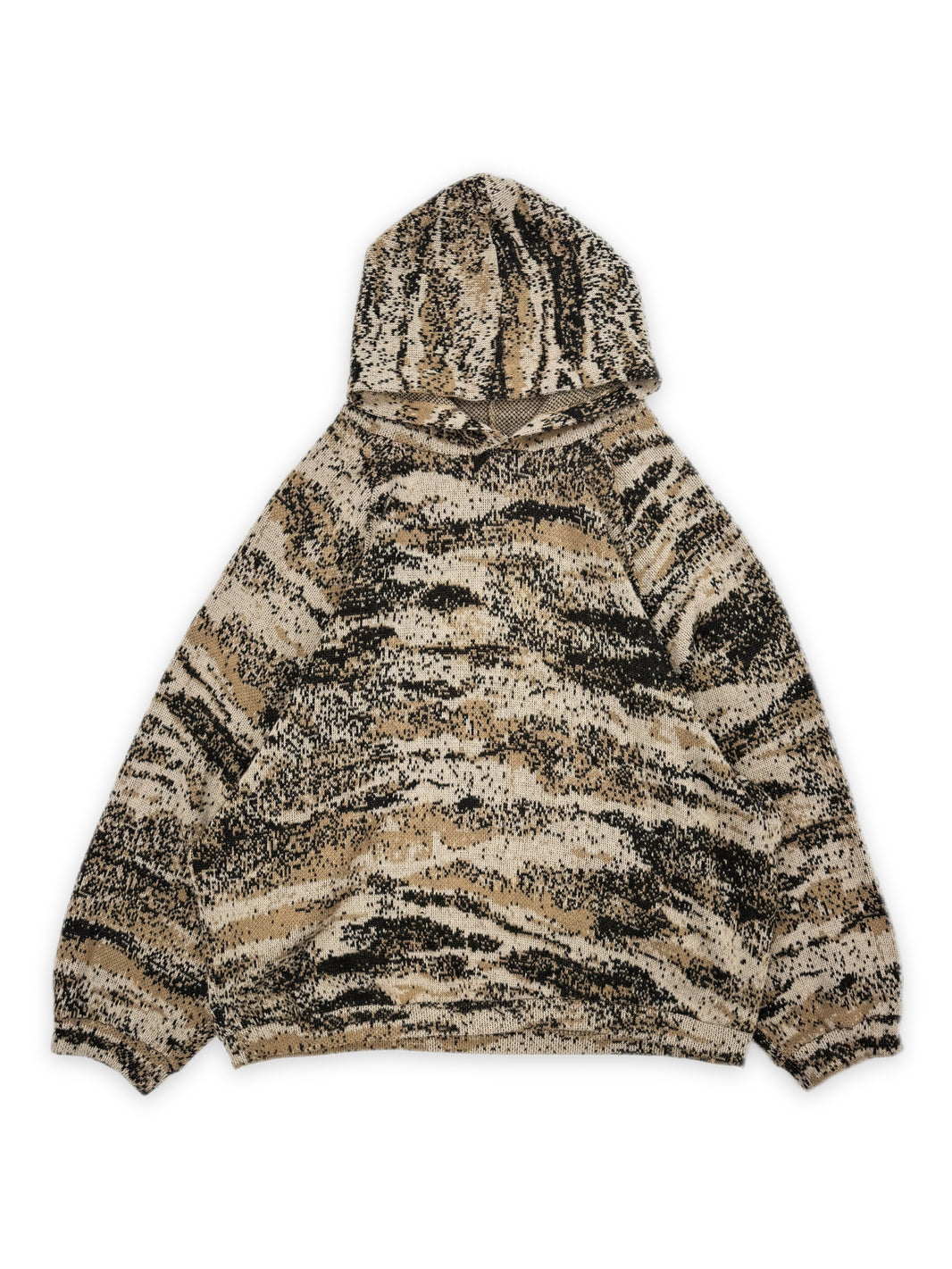 AW02 Raf Simons ‘Virginia Creeper’ Beige Digicamo Raglan OS Hoodie