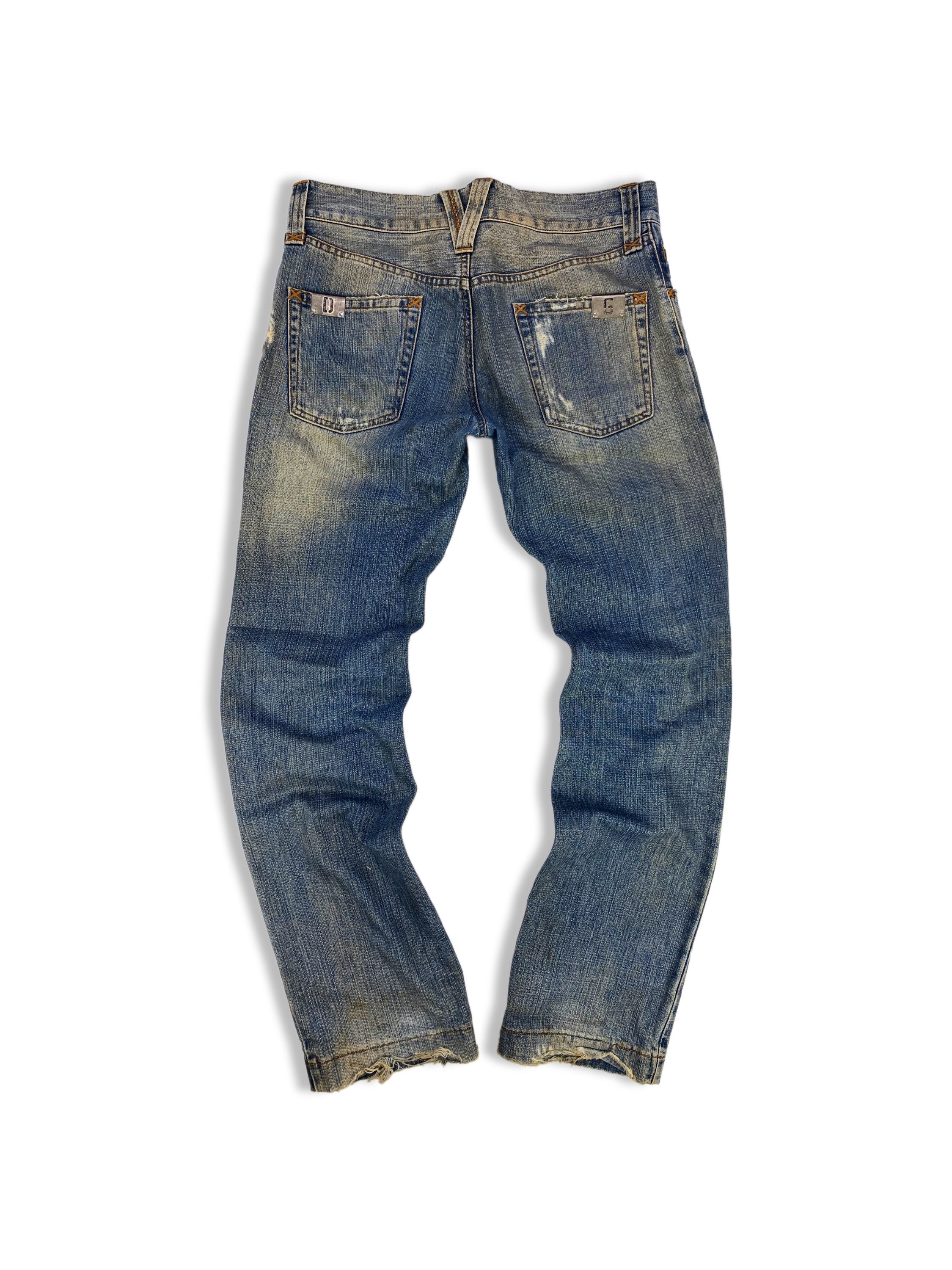 00s Dolce & Gabbana Distressed Sand Wash Denim