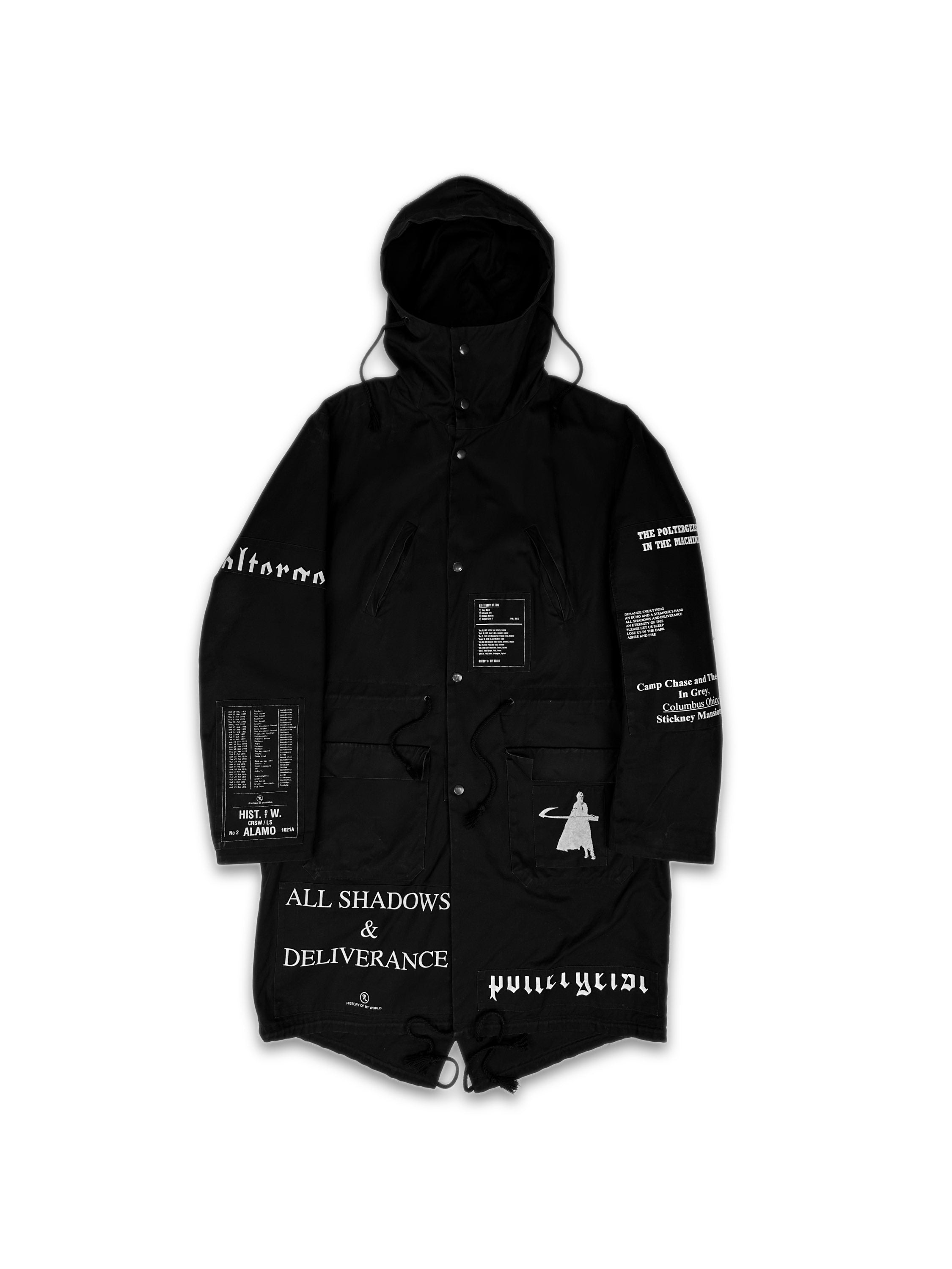 AW05 Raf Simons ‘History of My World’ Poltergeist Patch Parka