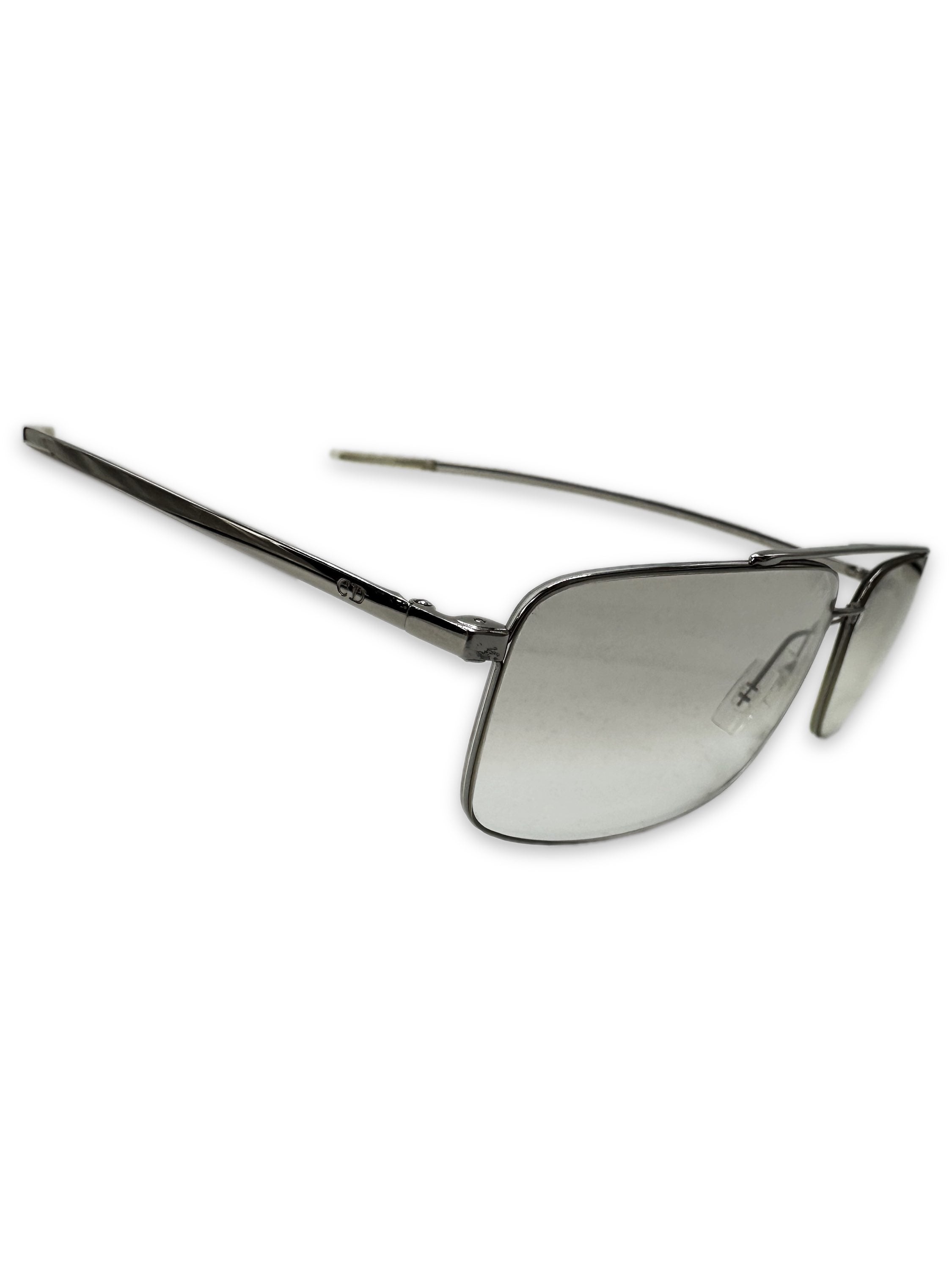 00s Dior Homme Gradient Tint Metallic Sunglasses