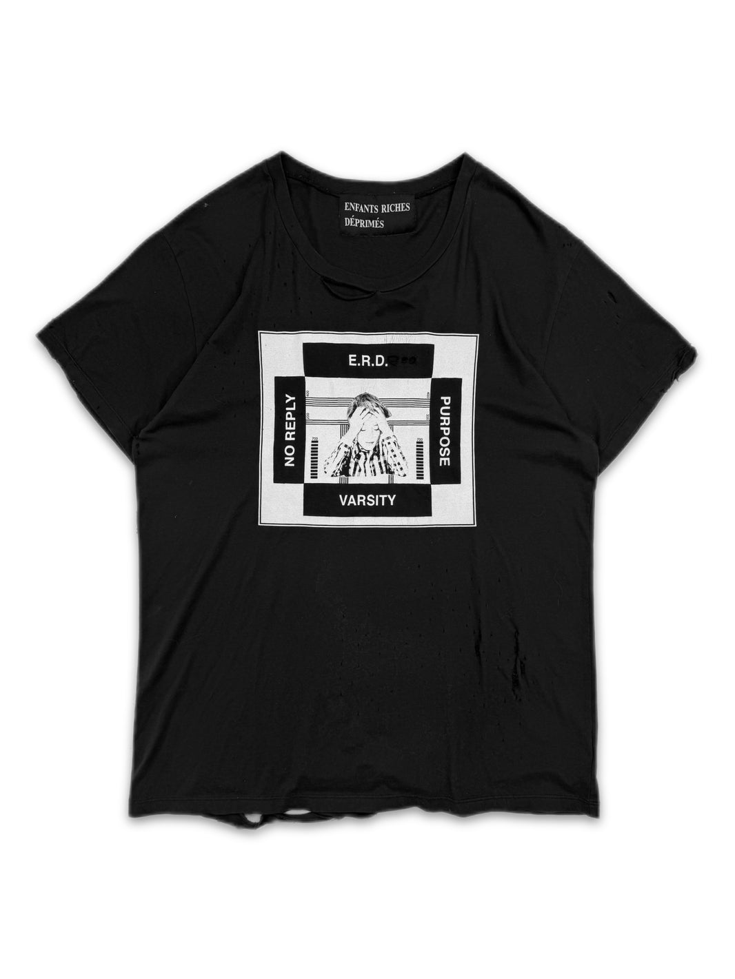 2012 Enfants Riches Deprimes ‘No Reply’ Black Graphic T-Shirt