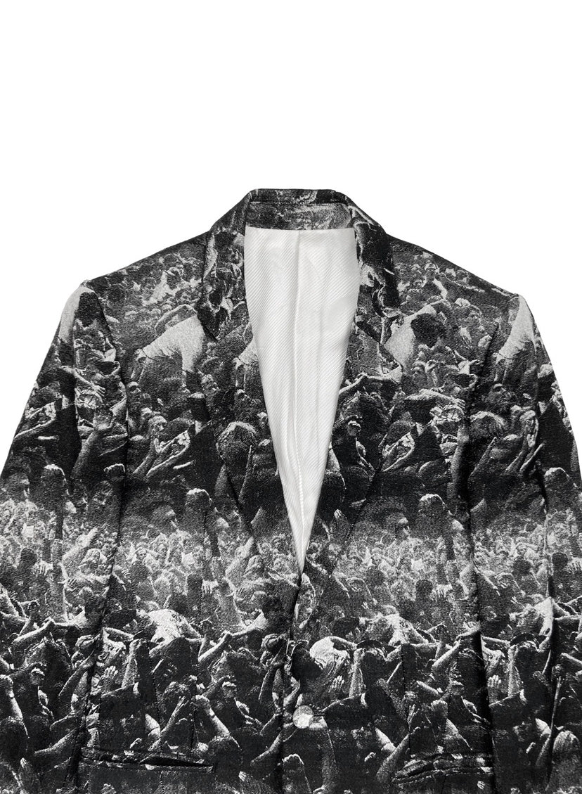 FW09 Number (N)ine Charles Peterson Graphic Mosh Pit Blazer