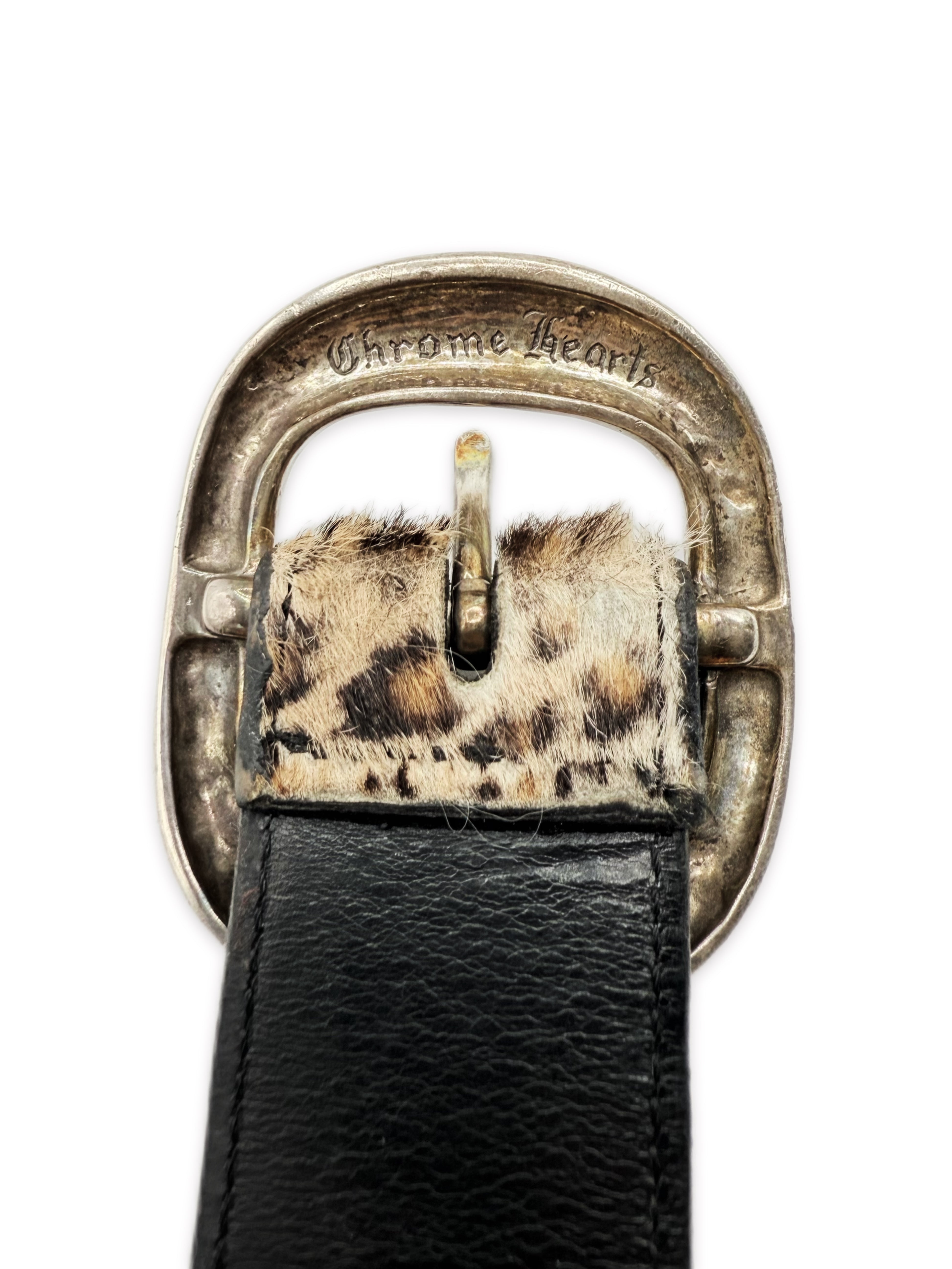 Chrome Hearts Leopard / Cheetah Gunslinger Pony Hair Belt