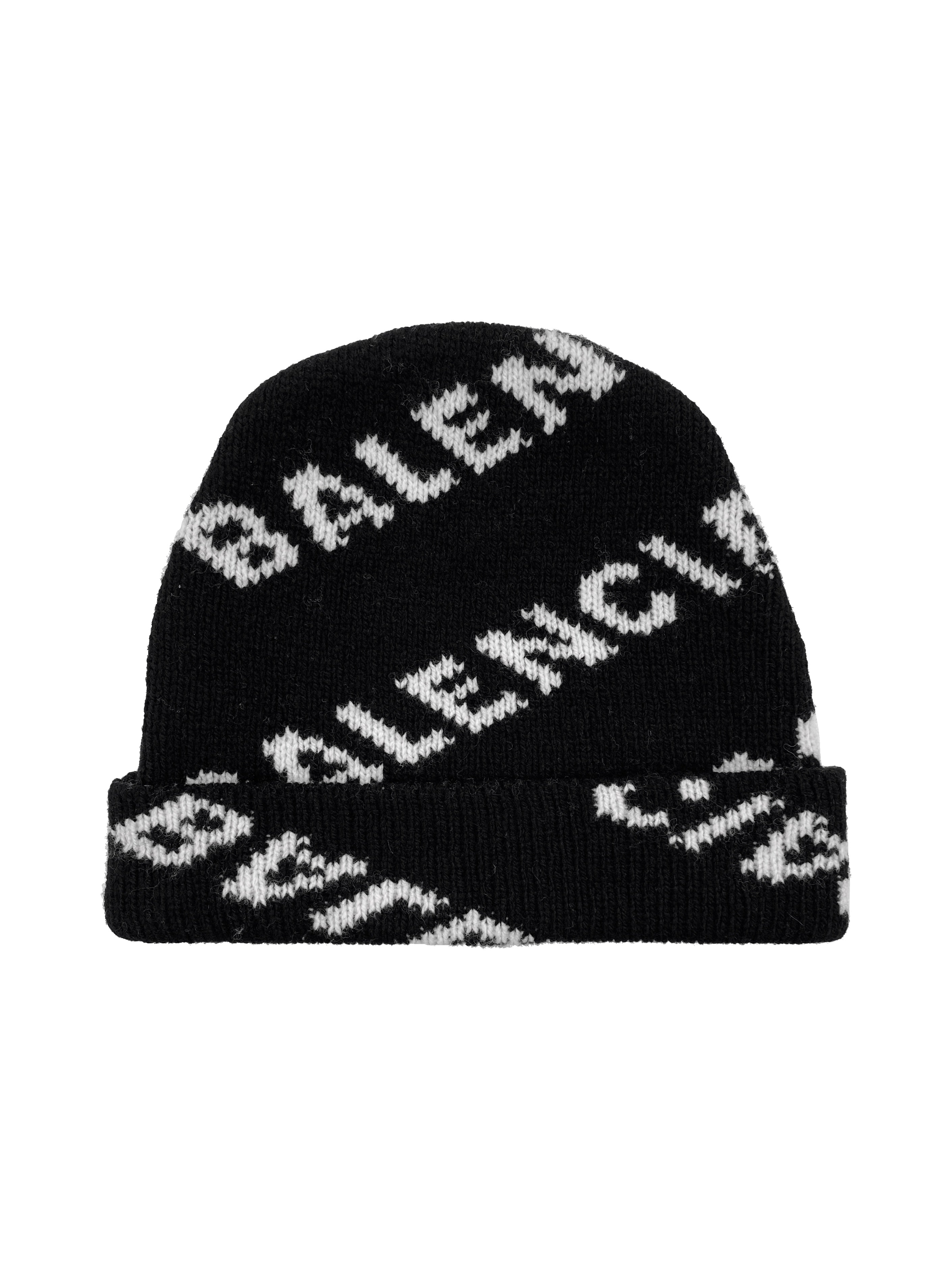 FW17 Balenciaga Monogram Wool Knit Beanie