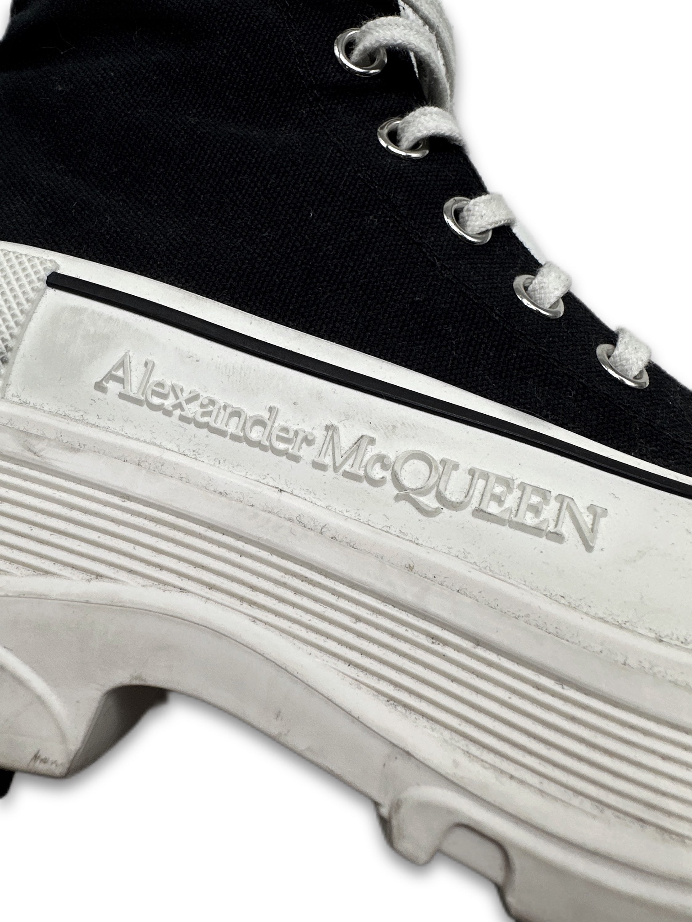 Alexander McQueen Platform Hi-top Black Sneakers