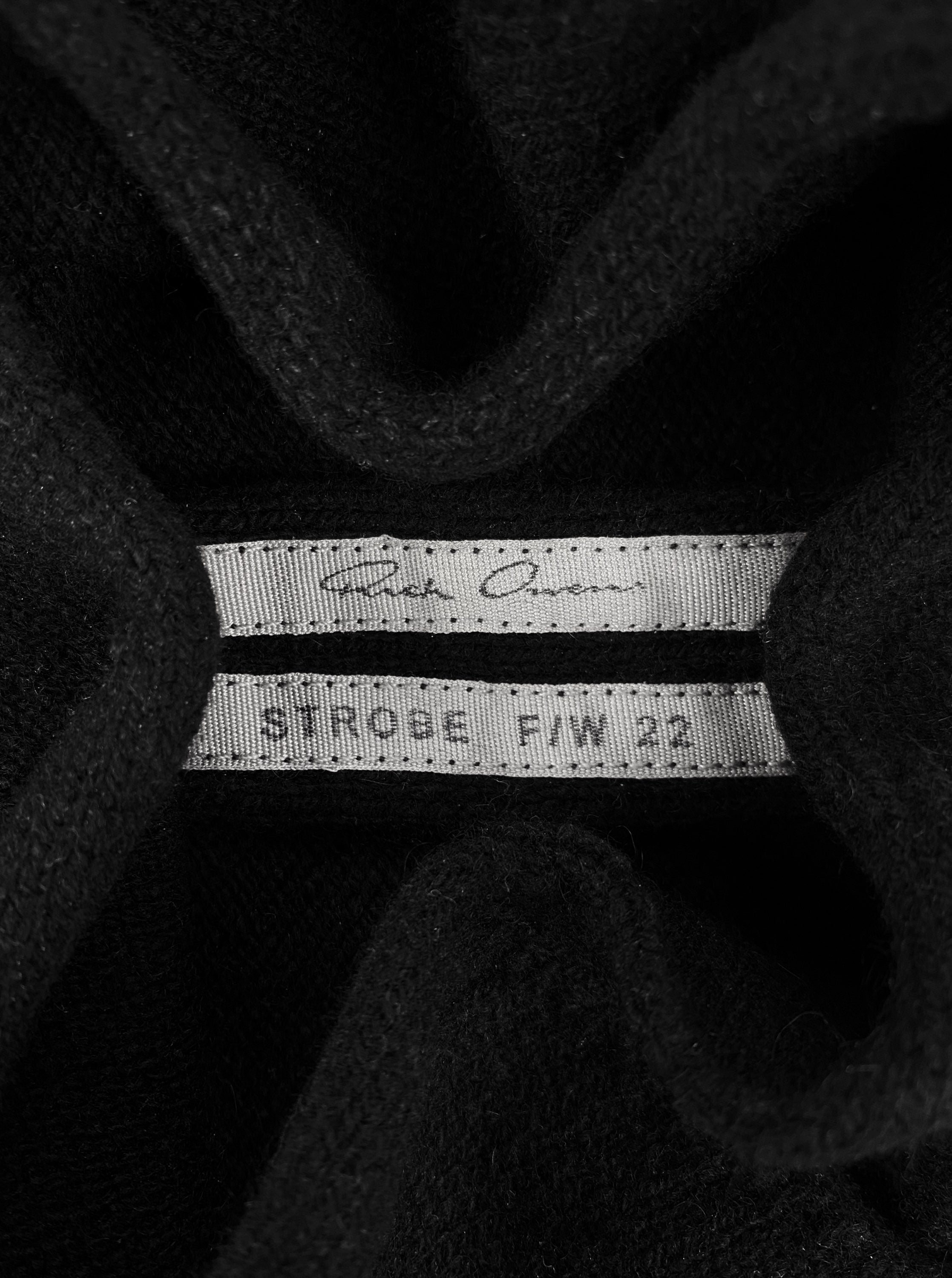 AW22 Rick Owens ‘Urinal’ Rotten Crew Black Knitted Tank-top