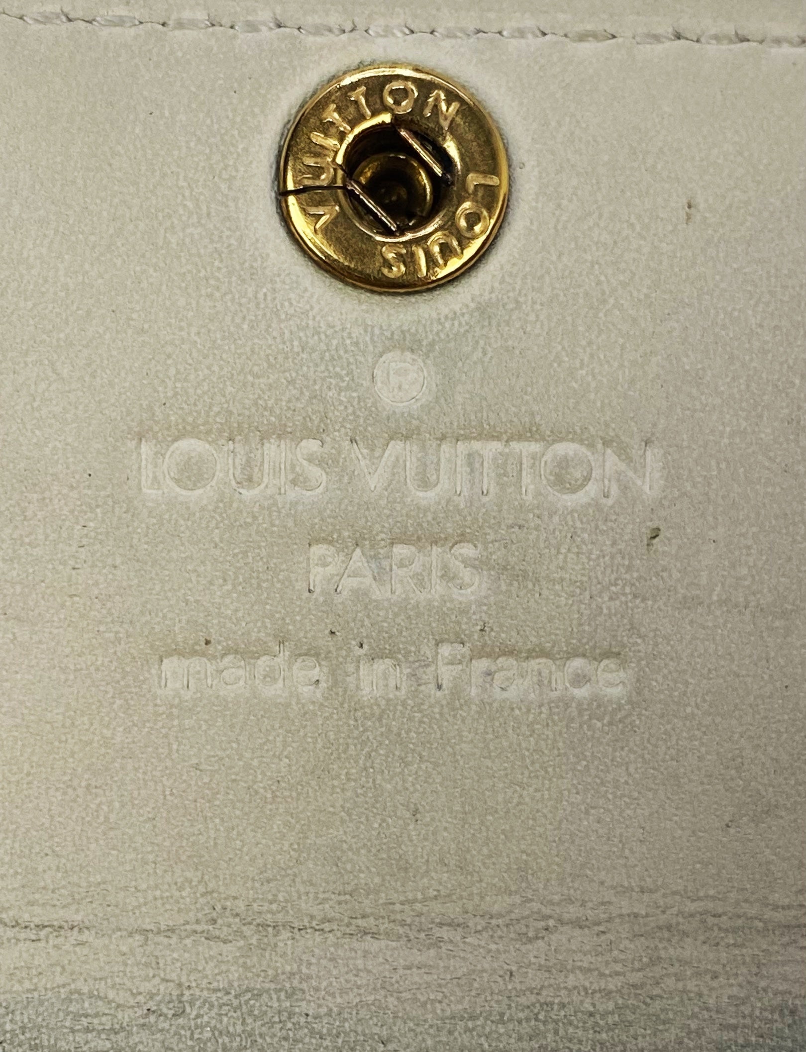 00s Louis Vuitton Yellow Embossed LV Monogram Fold Wallet