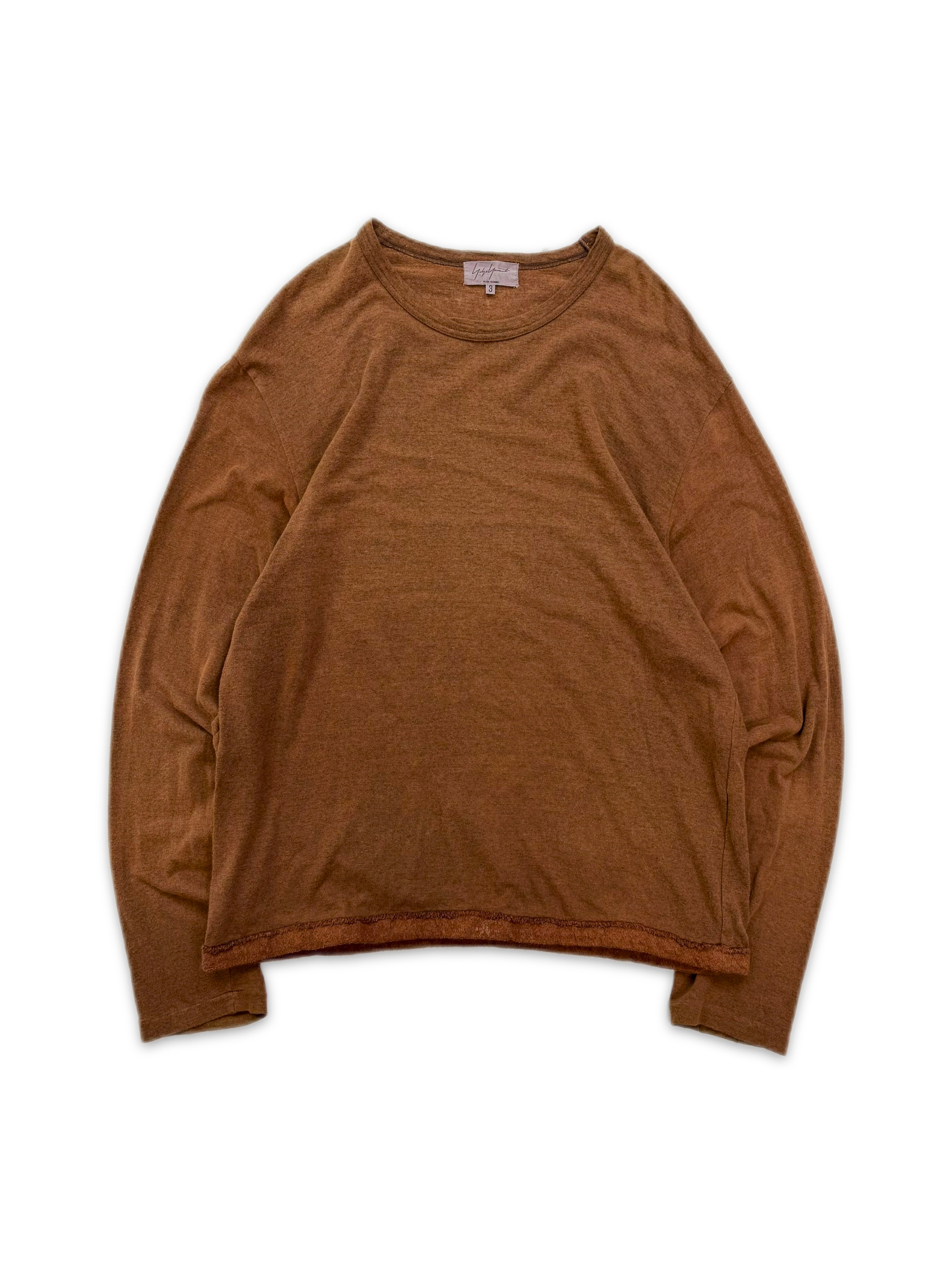 Yohji Yamamoto Pour Homme Burnt Orange Light Weight Long Sleeve