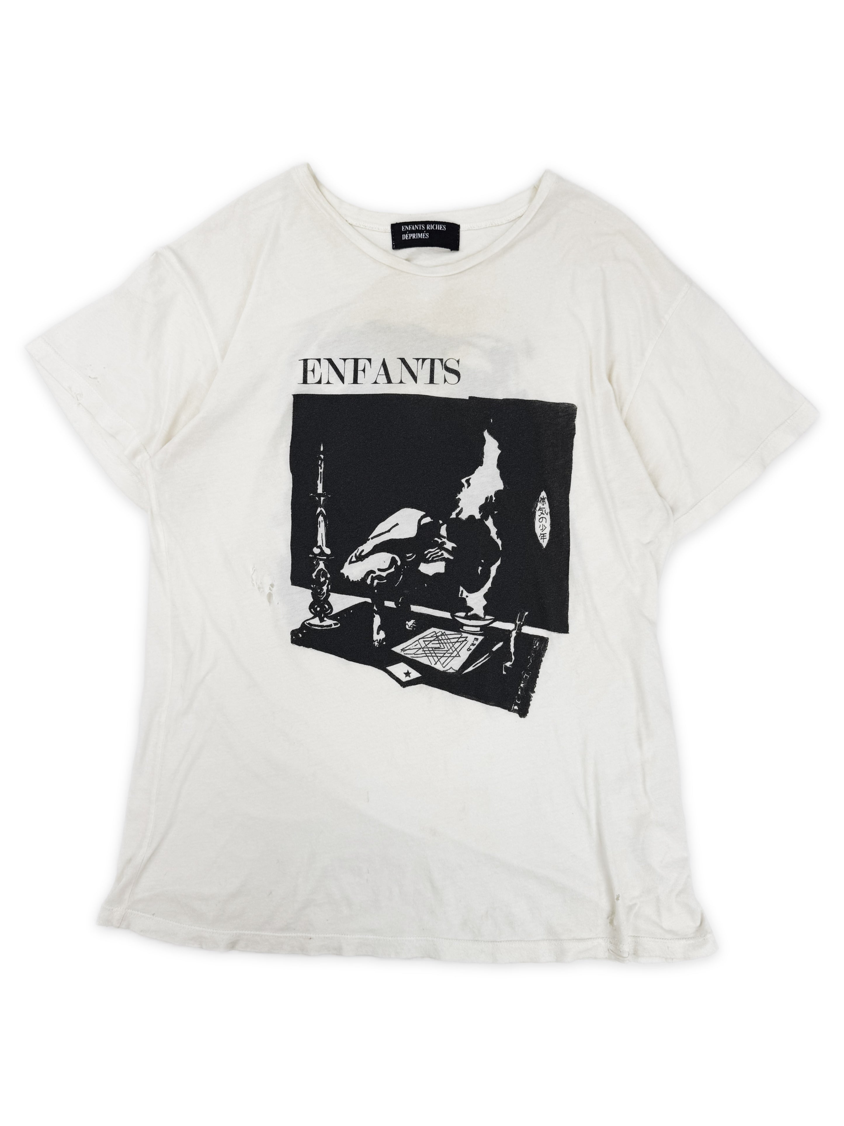 Enfants Riches Deprimes ‘Live in Berlin’ White Graphic T-Shirt