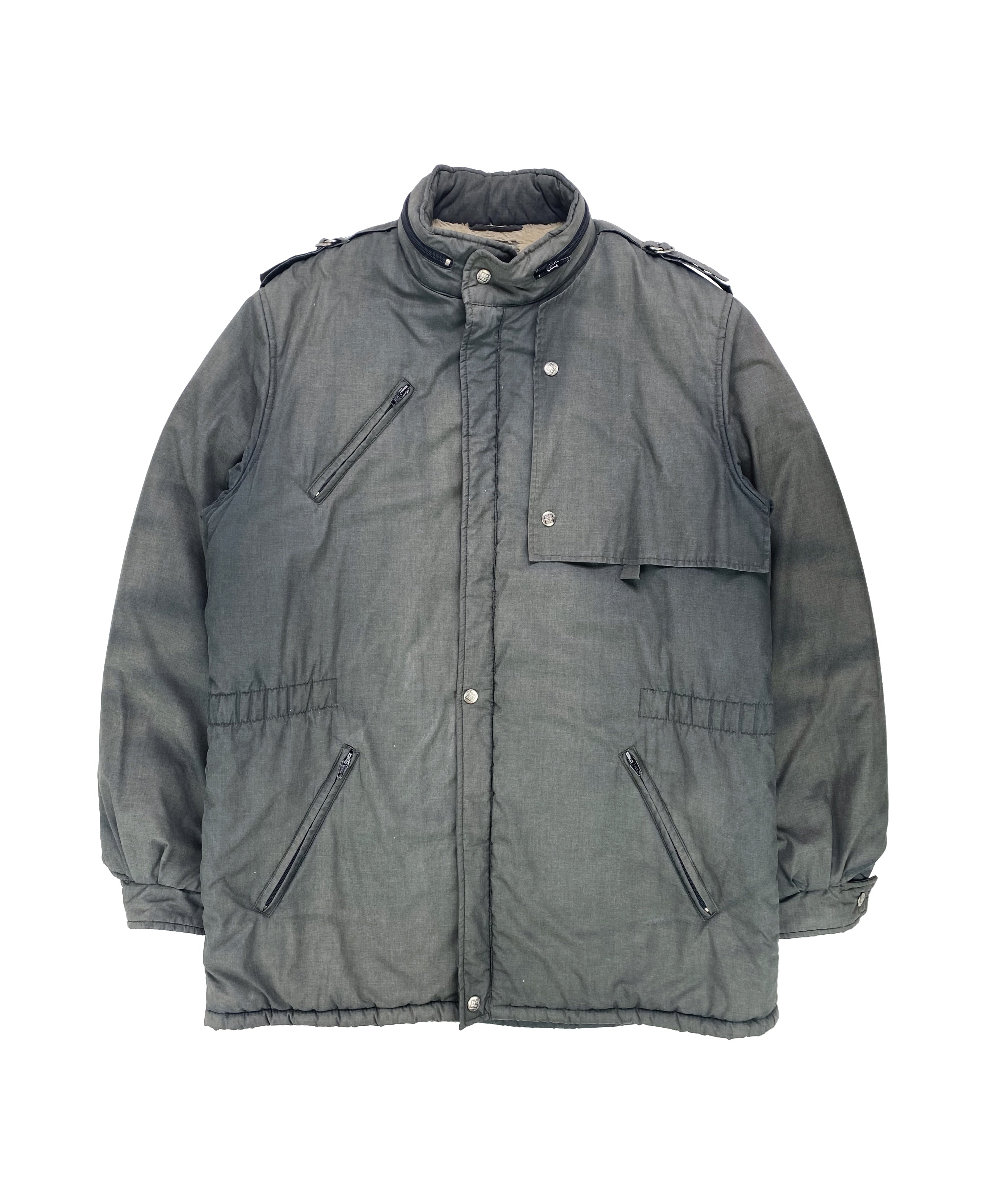 90’s Givenchy Tactical Padded Fur Lined Field Jacket