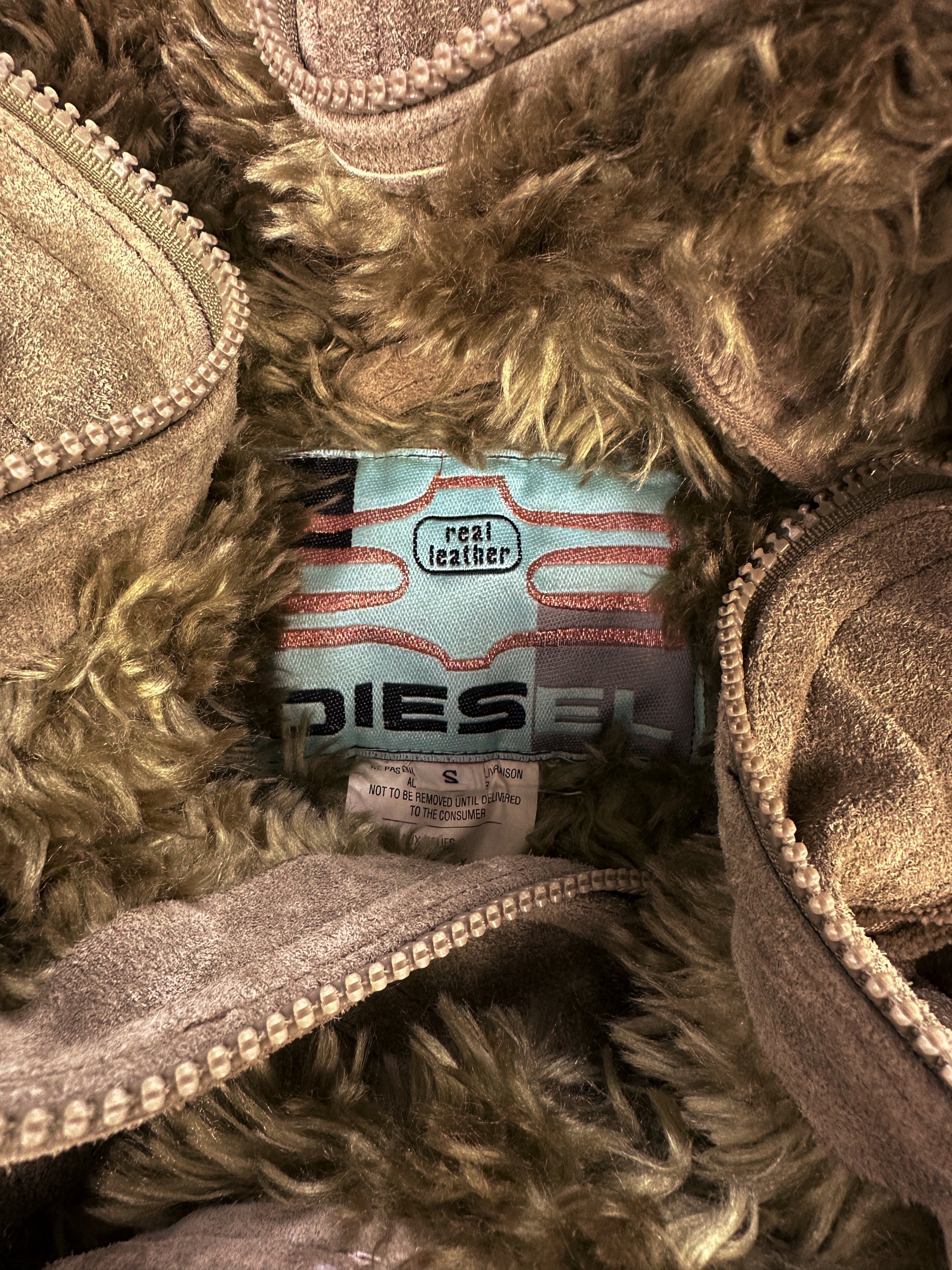Diesel Suede Fur Lined Heavy Weight Jacket