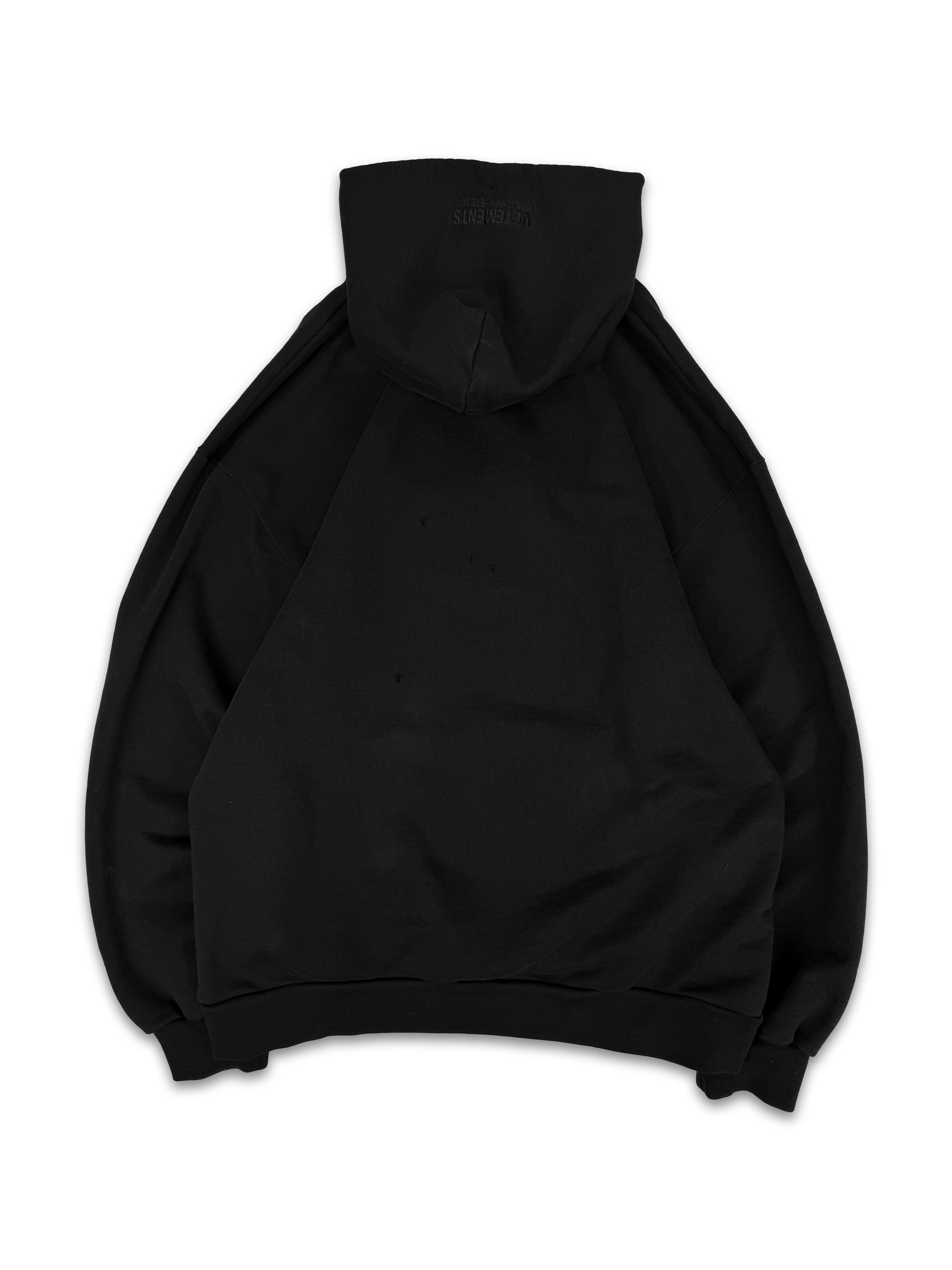 SS19 Vetements ‘Target’ Gun Shot Black Oversized Hoodie
