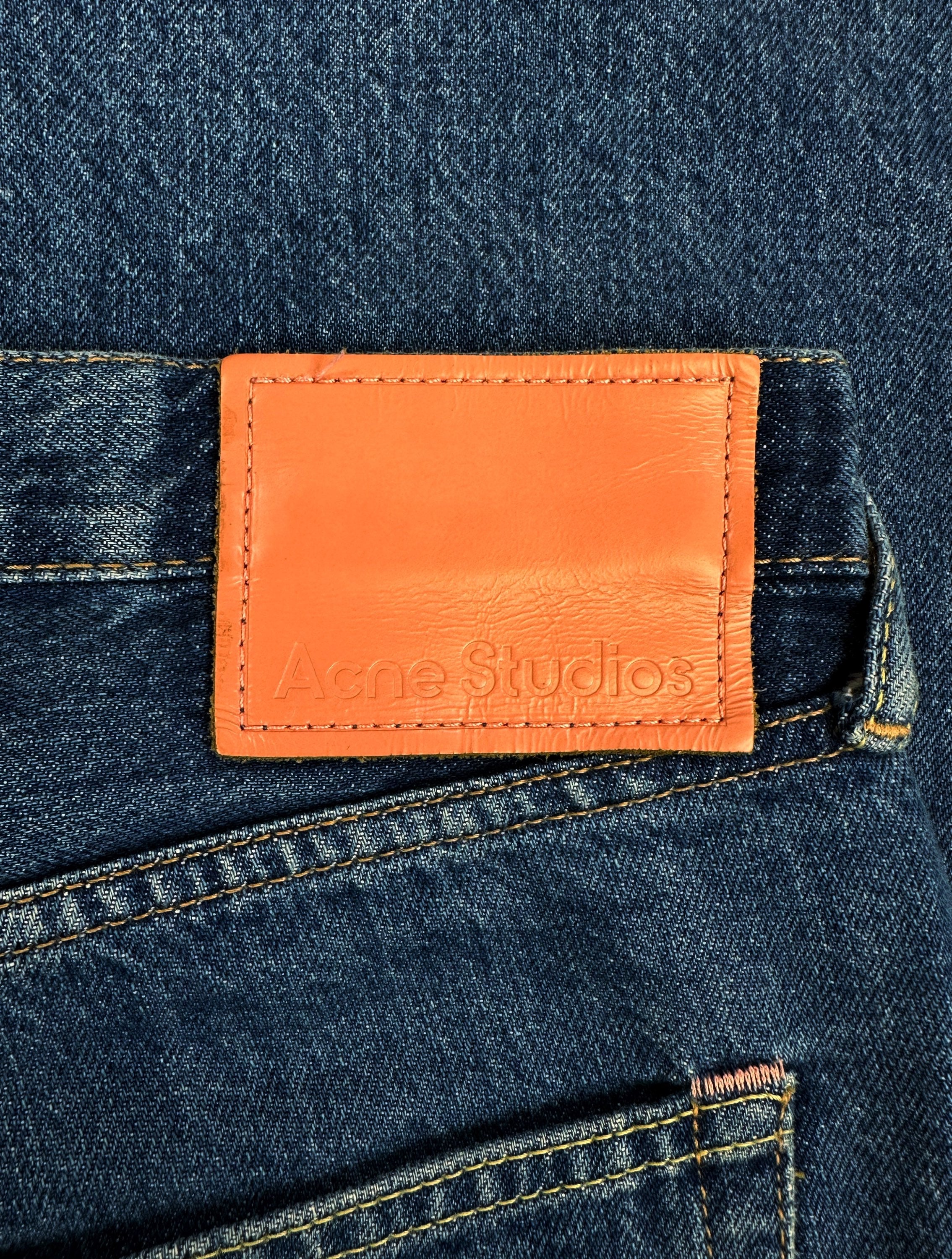 Acne Studios Light Wash Wide Cut Baggy Denim