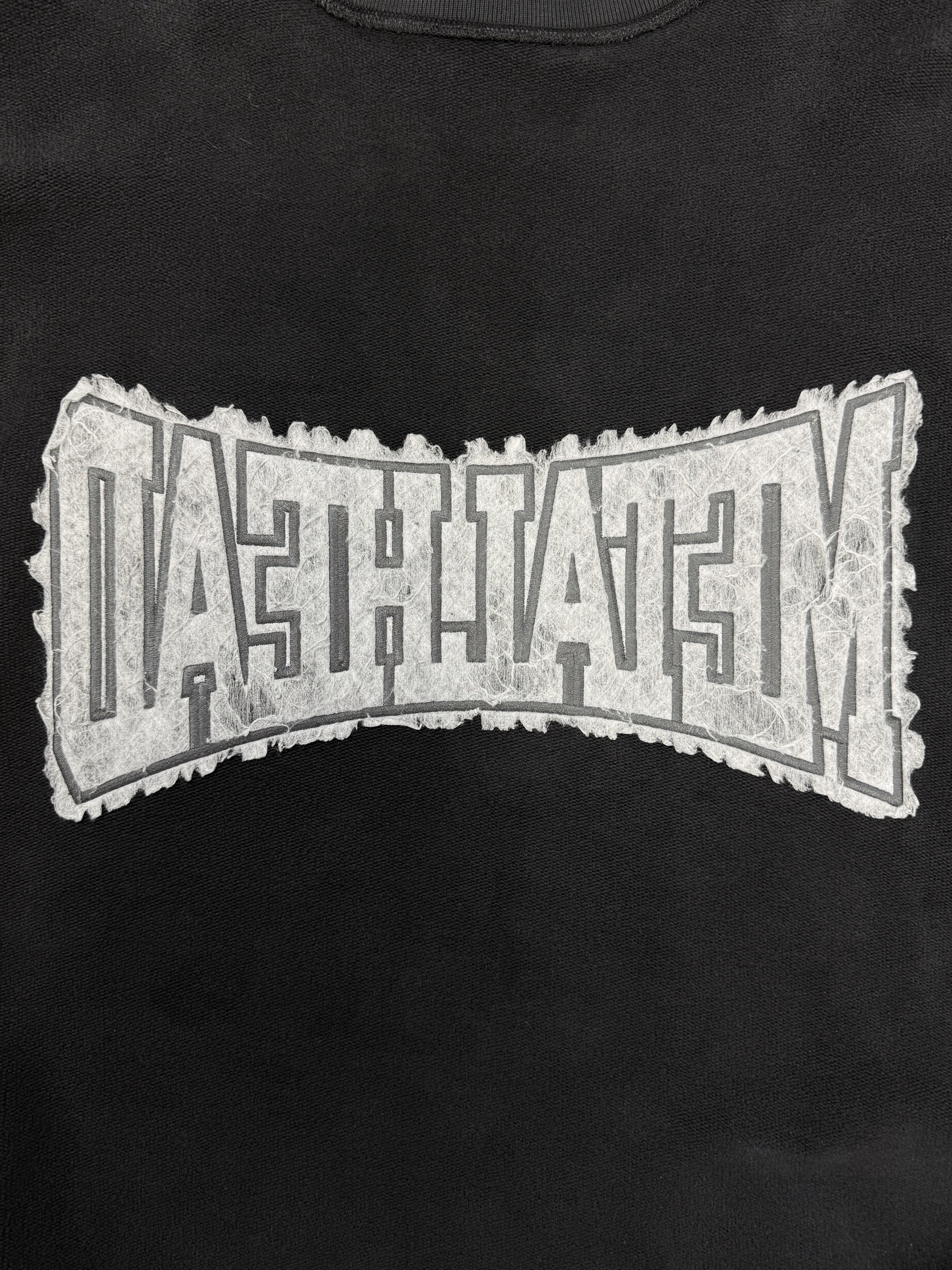 SS25 Balenciaga ‘Metalhead’ Reversible Black Terry Cotton Sweatshirt