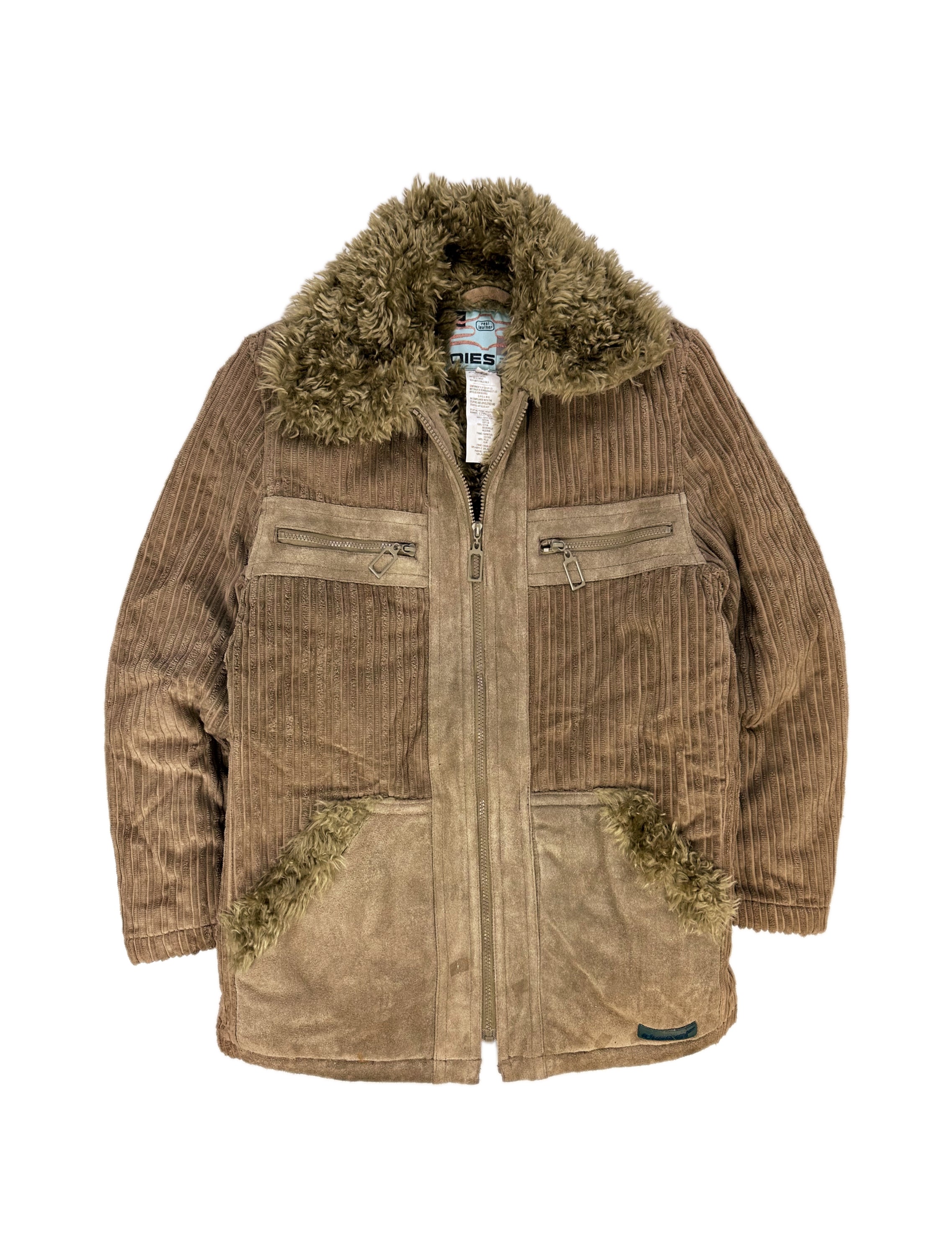 Diesel Suede Fur Lined Heavy Weight Jacket