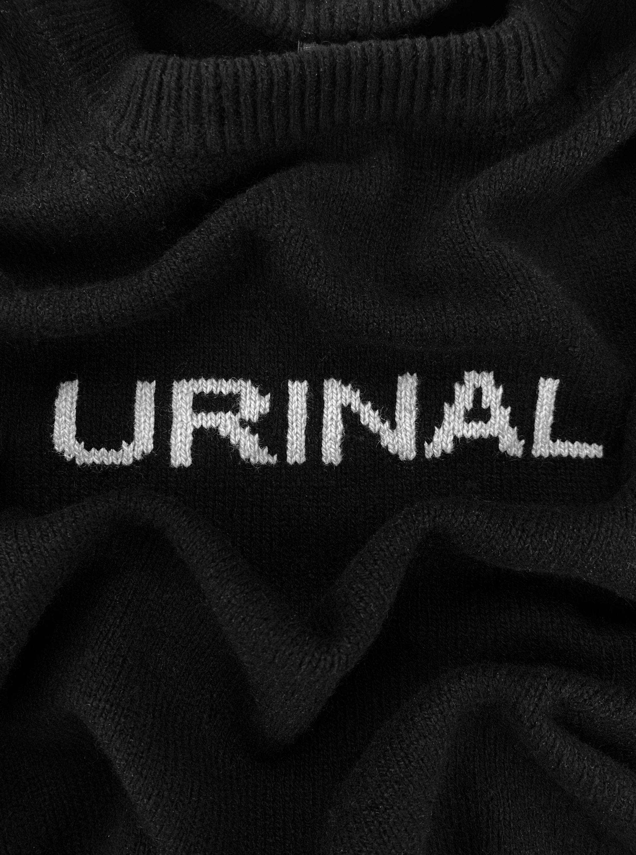 AW22 Rick Owens ‘Urinal’ Rotten Crew Black Knitted Tank-top