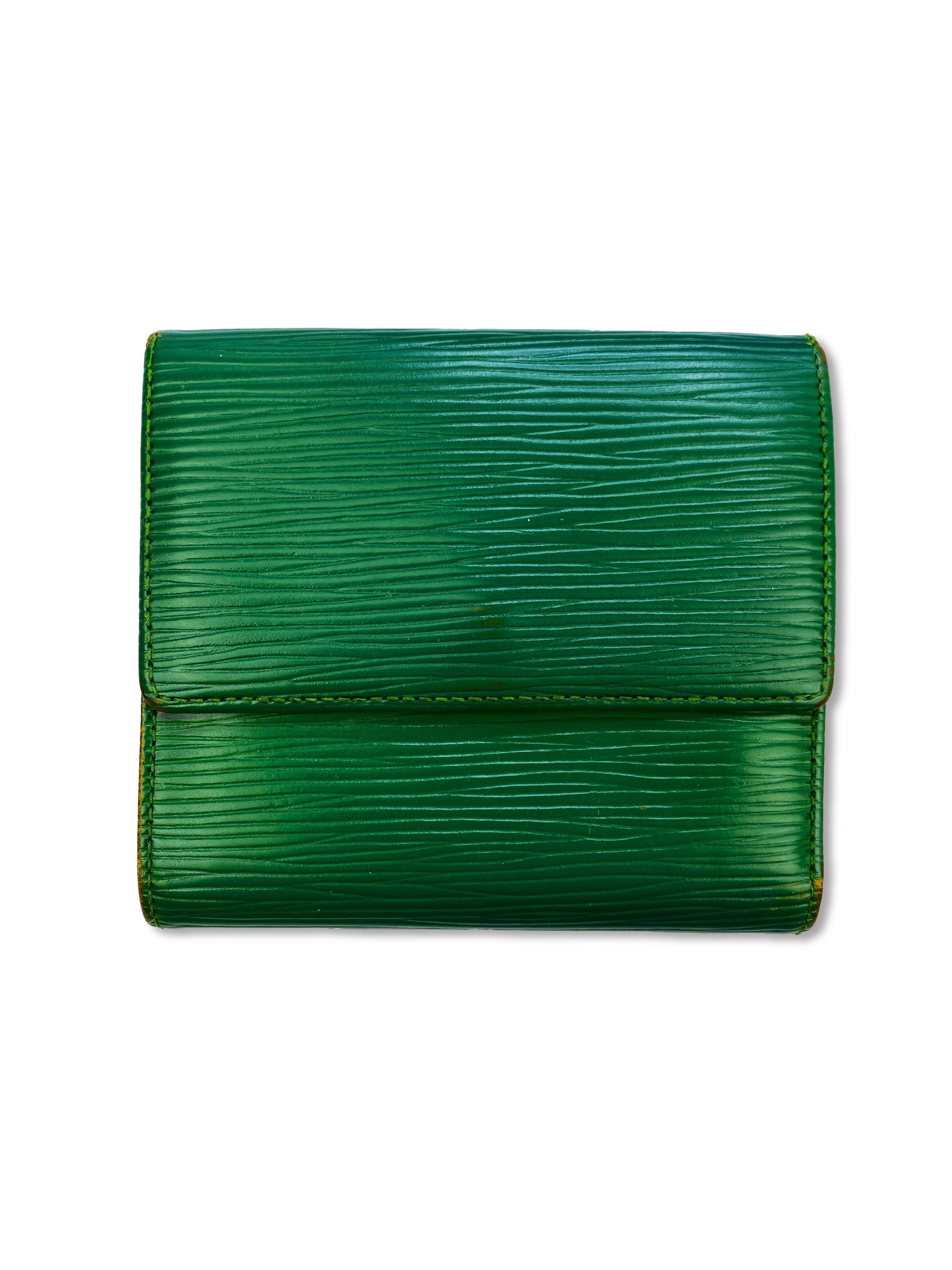 Louis Vuitton Epi Pine Green Embossed LV Wallet