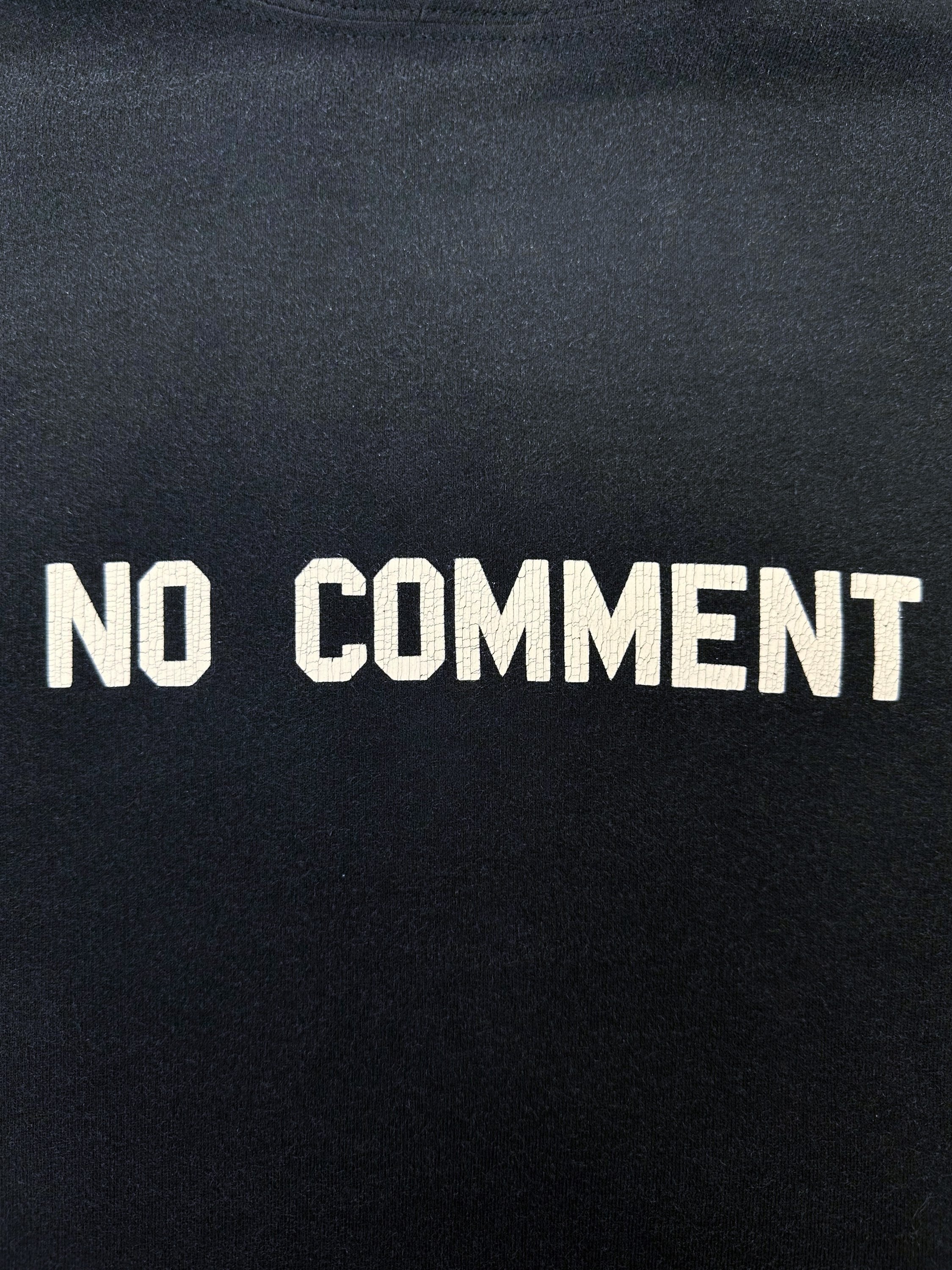 SS22 Balenciaga ‘No Comment’ Heavy Weight Faded Slogan Hoodie