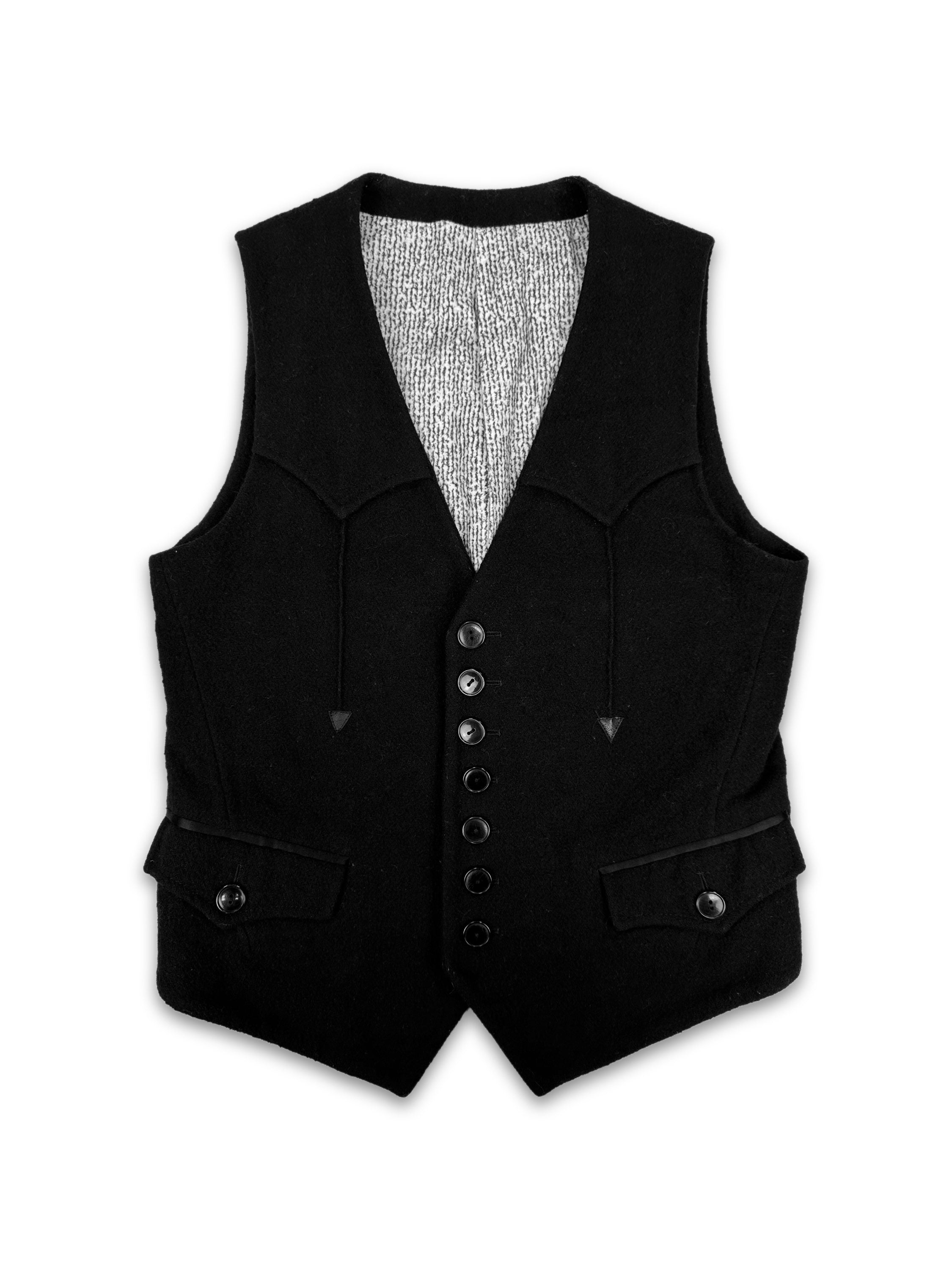 00s Number (N)ine Western Multi Button Arrow Vest
