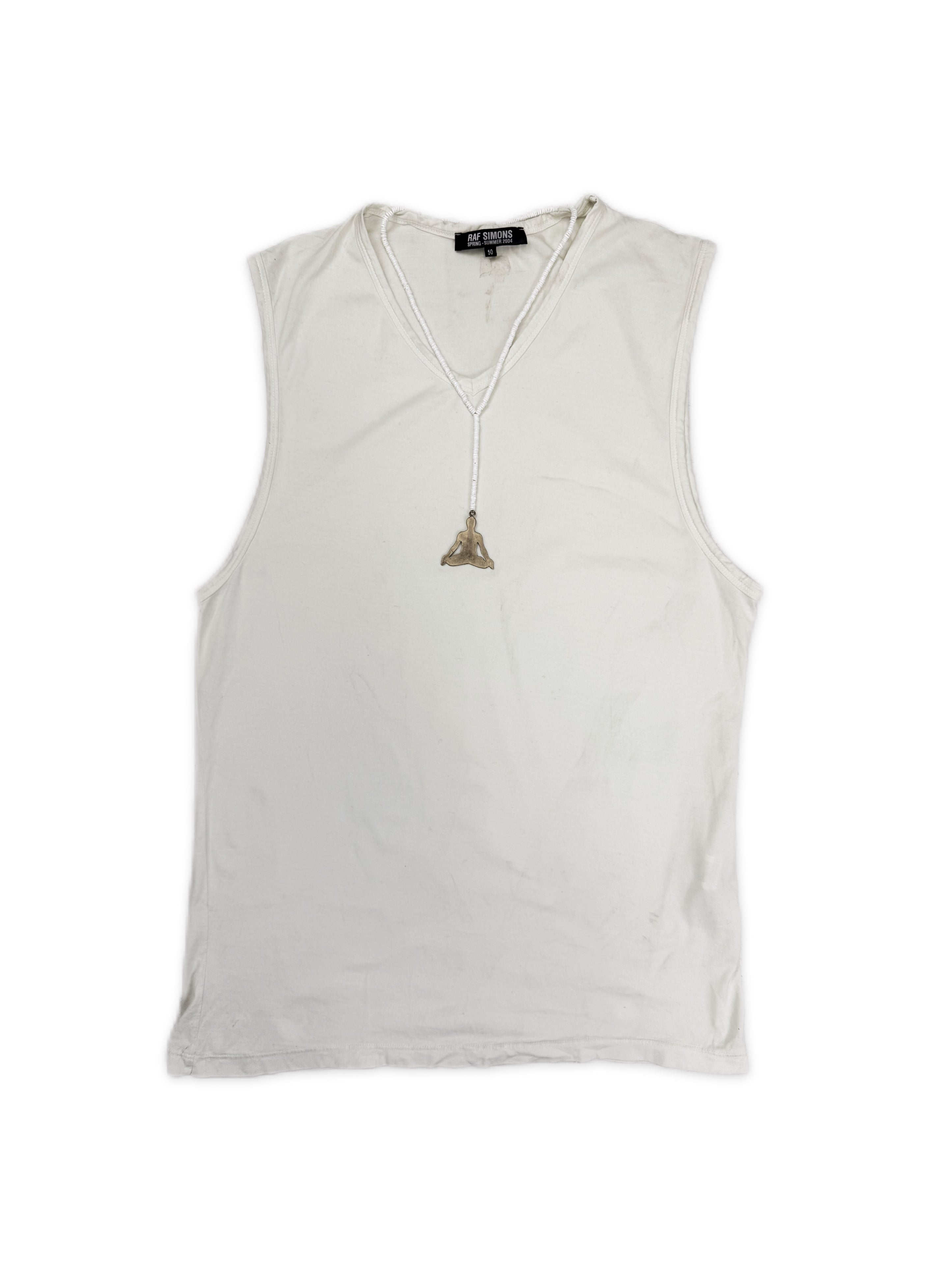 SS04 Raf Simons May The Circle Be Unbroken Meditating Necklace Tank Top