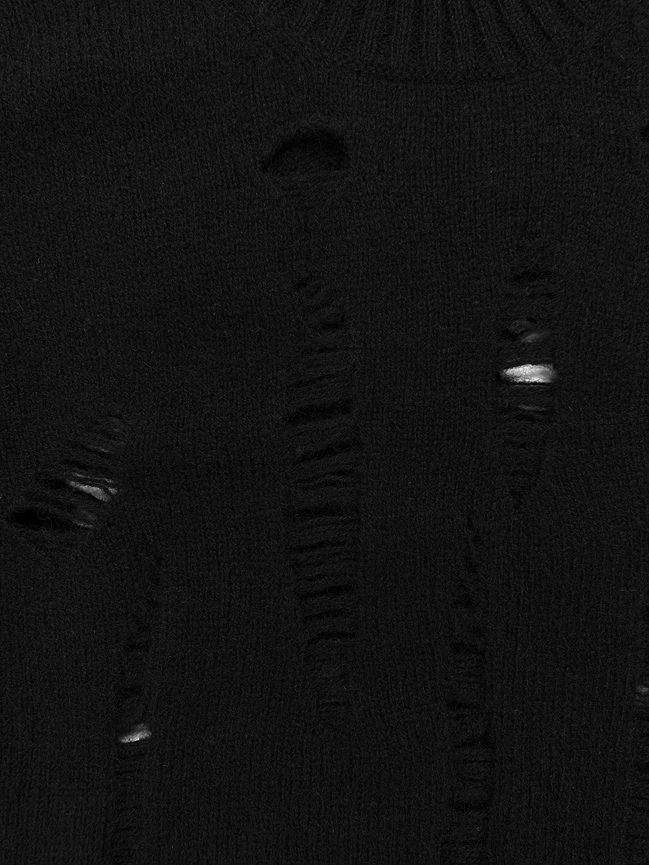 FW03 Junya Watanabe Thrashed Wool Knit Sweater
