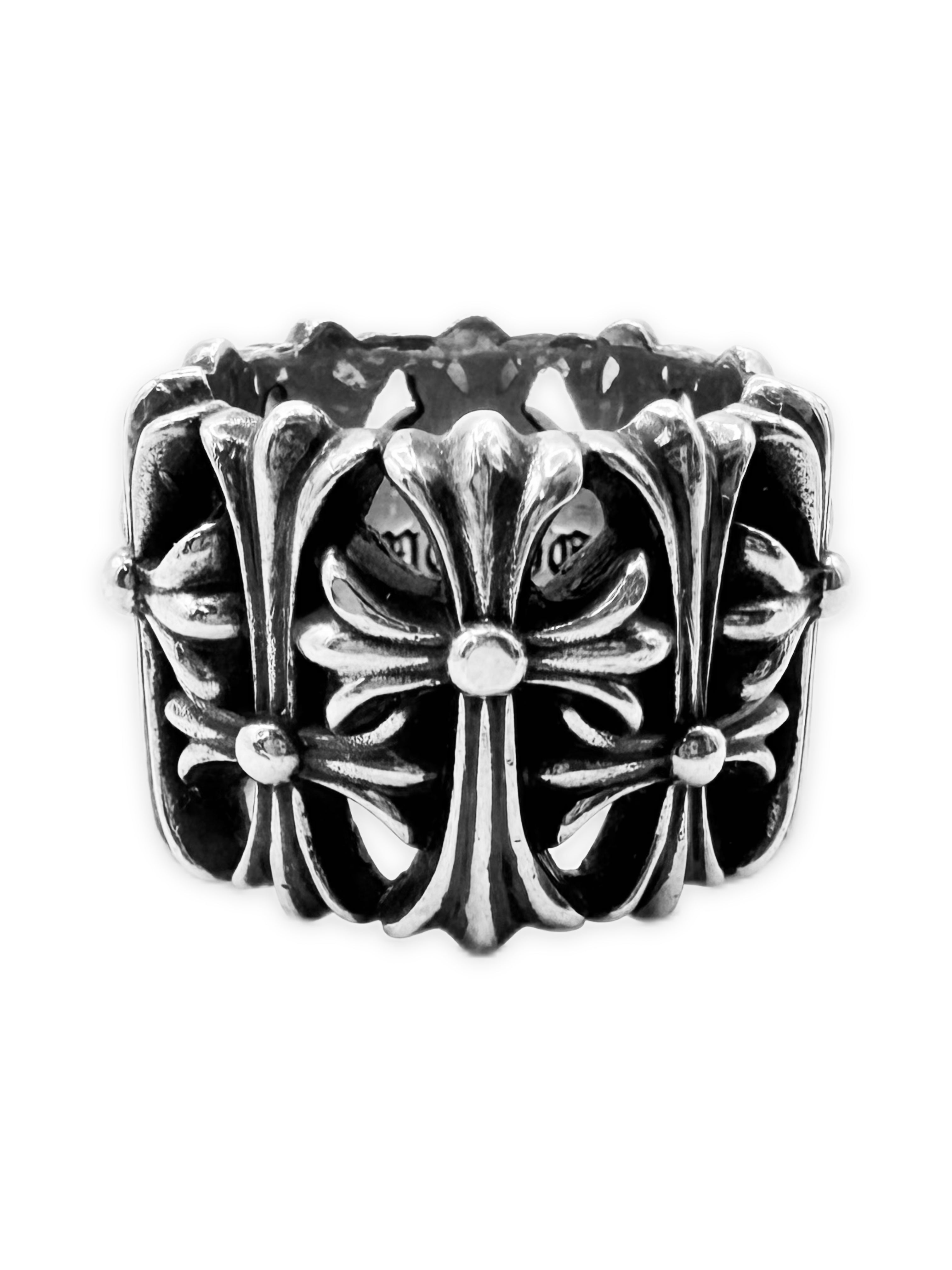 Chrome Hearts Cemetery Cross .925 Silver Ring