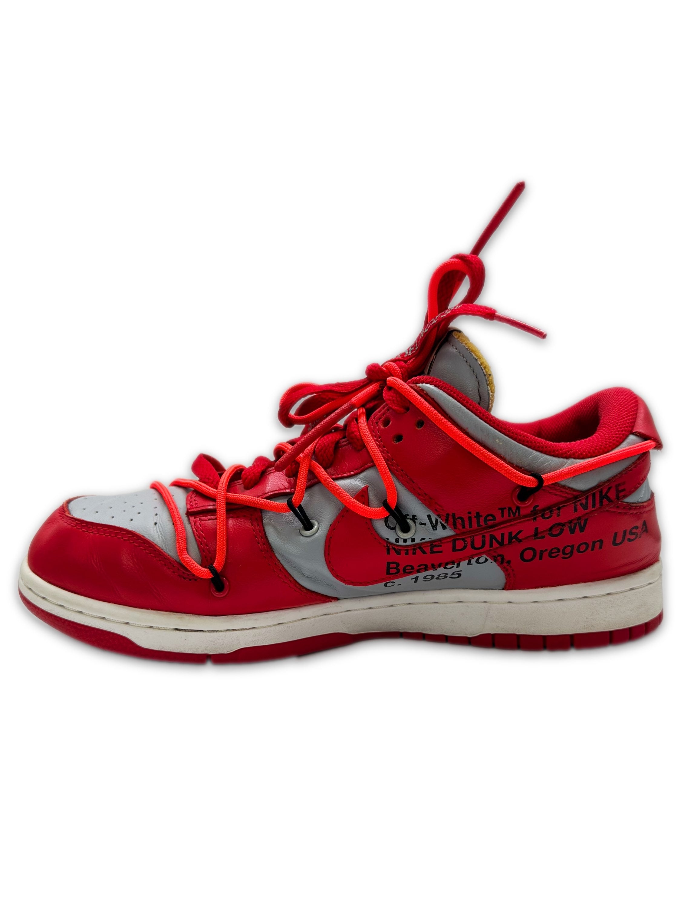 Off-White X Nike ‘University Red’ Low-top Leather Sneakers