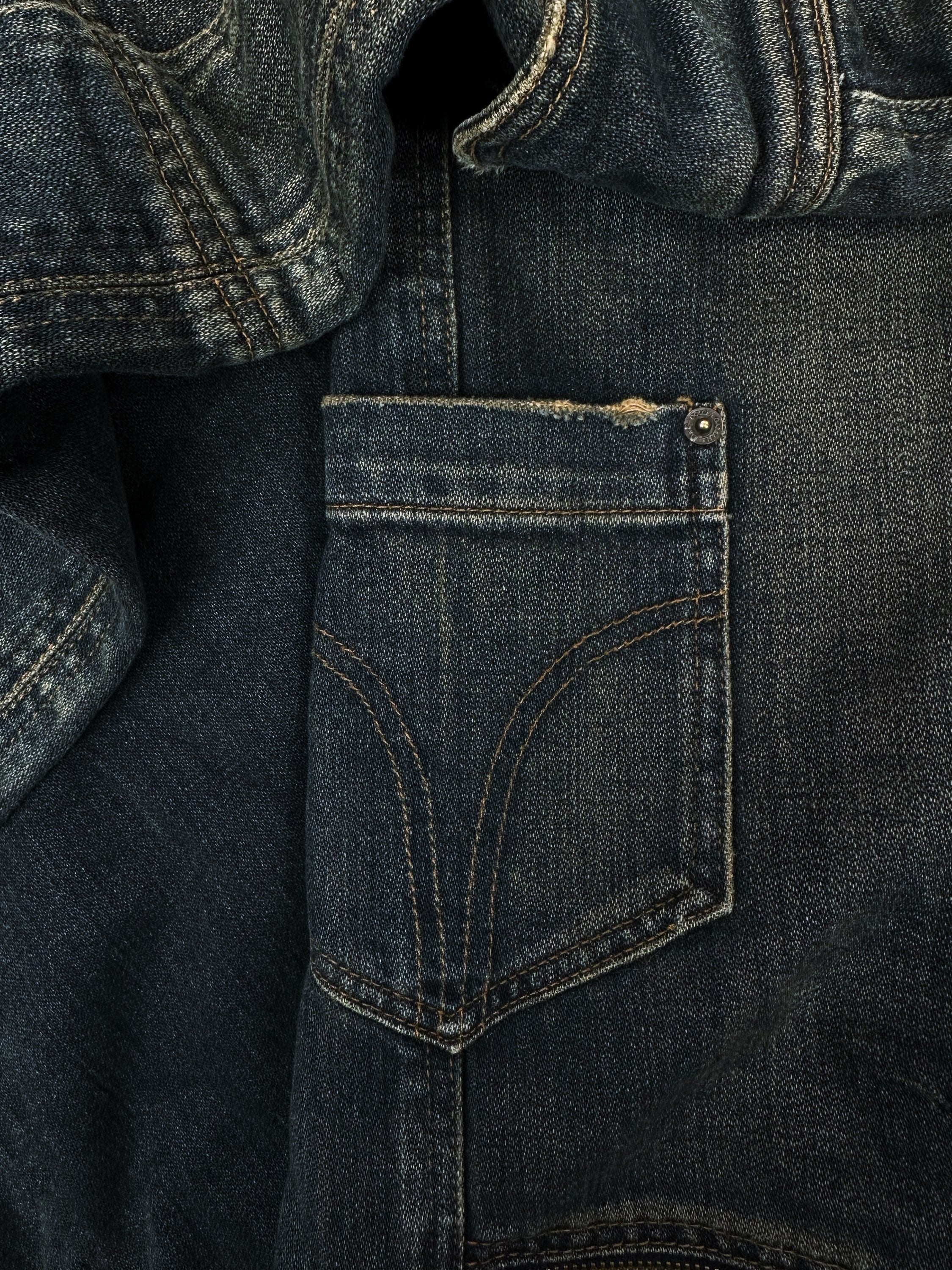 00s Dolce & Gabbana ‘Double Waistband’ Multi Pocket Cargo Denim
