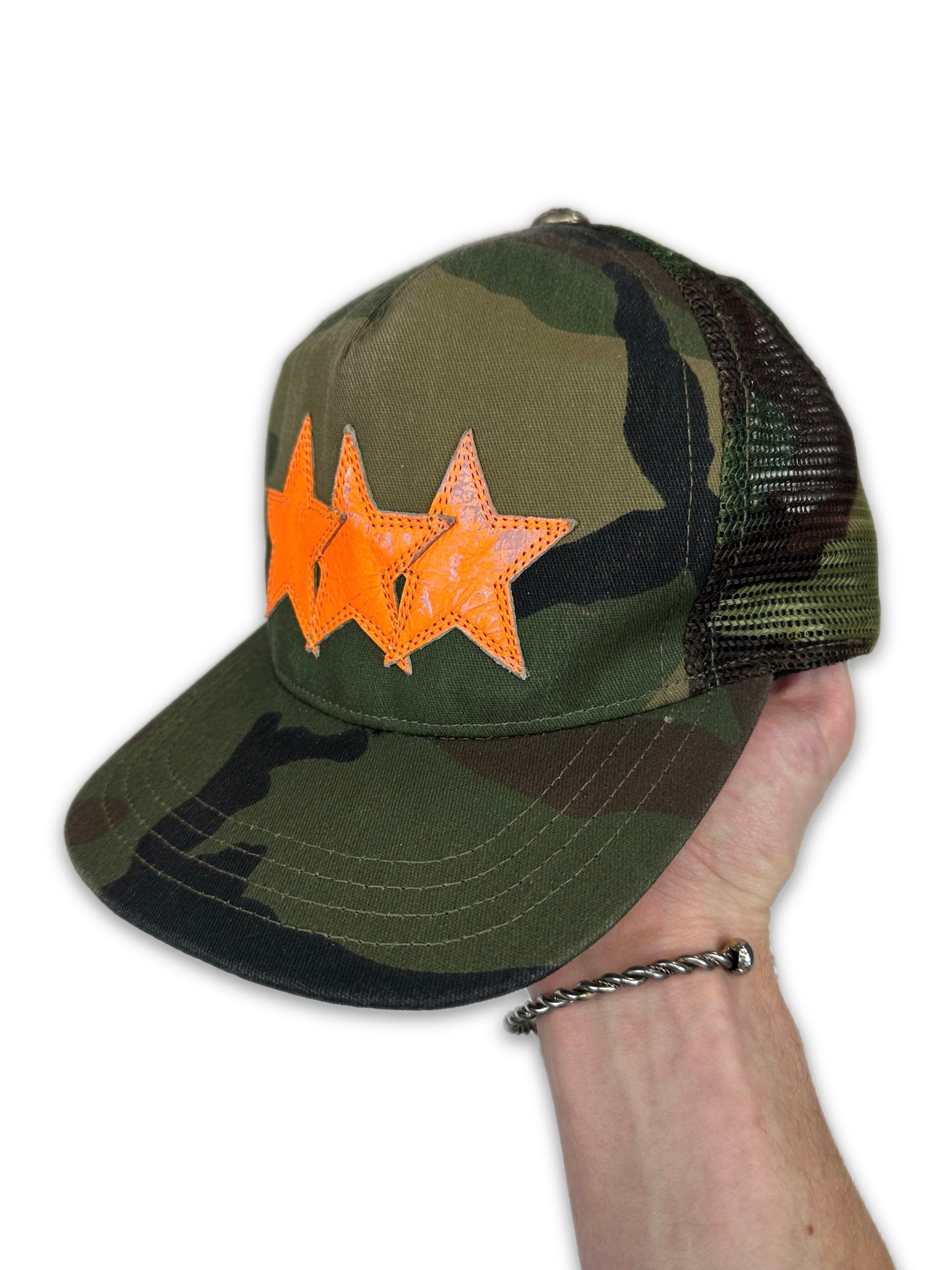 Chrome Hearts ‘Star Patch’ Camoflauge Snap Back Trucker Hat