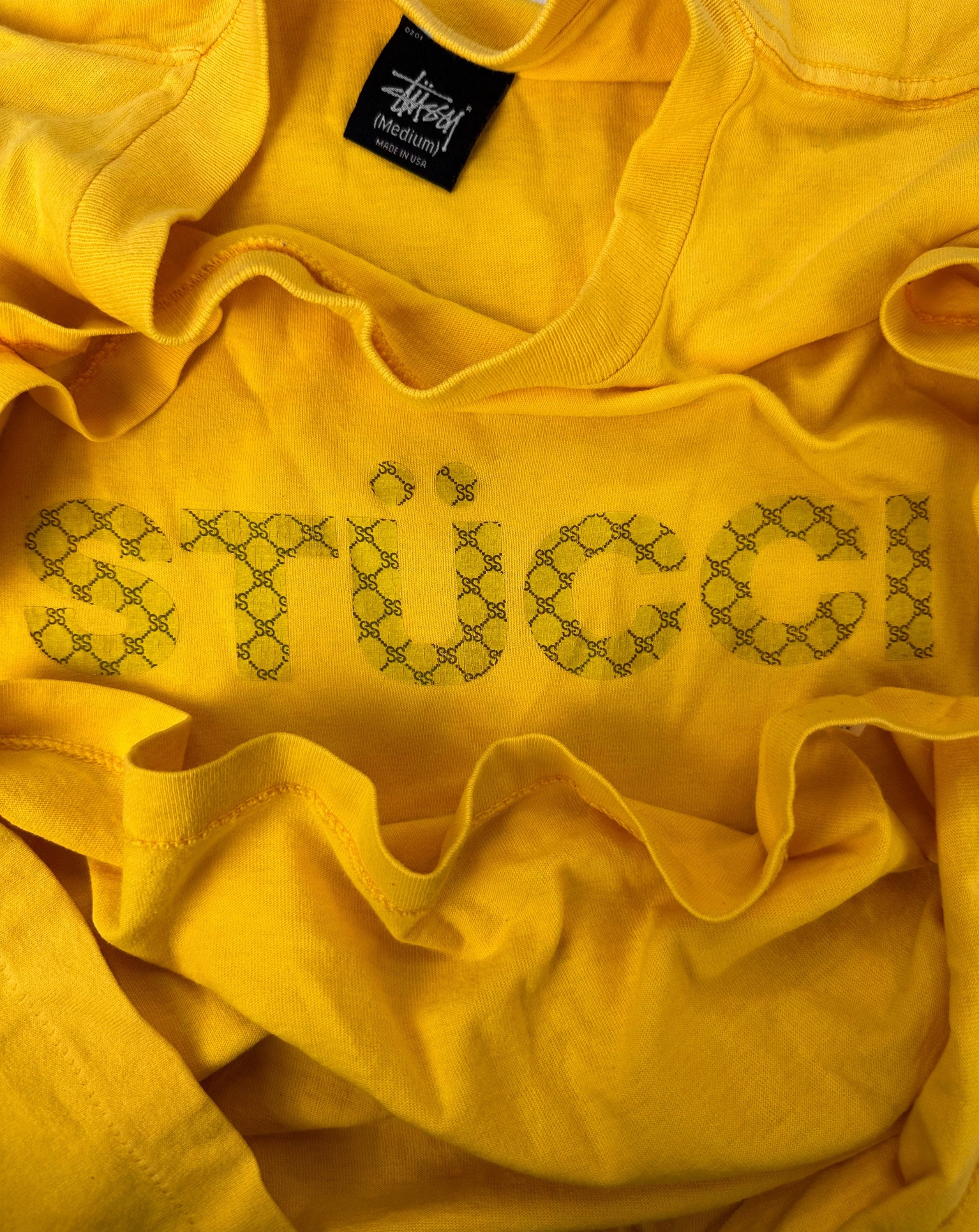 00s Stüssy ‘Stucci’ Bootleg Monogram Spellout Logo T-Shirt