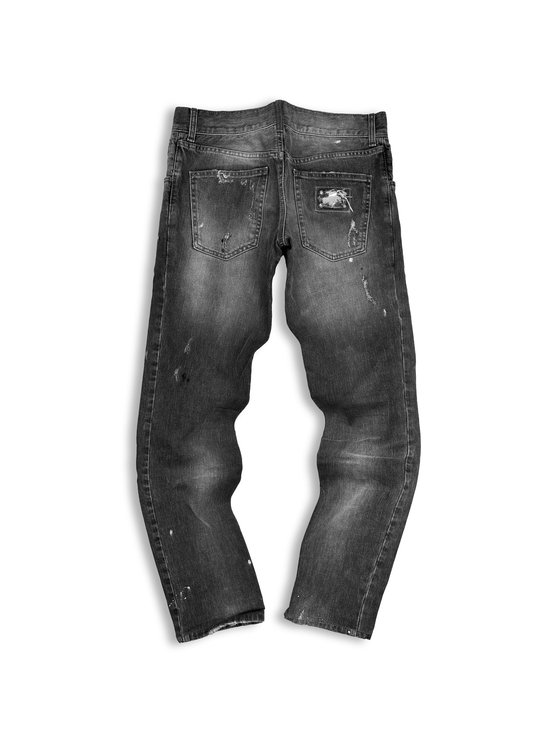 Dolce &amp; Gabbana Dark Wash Distressed Denim