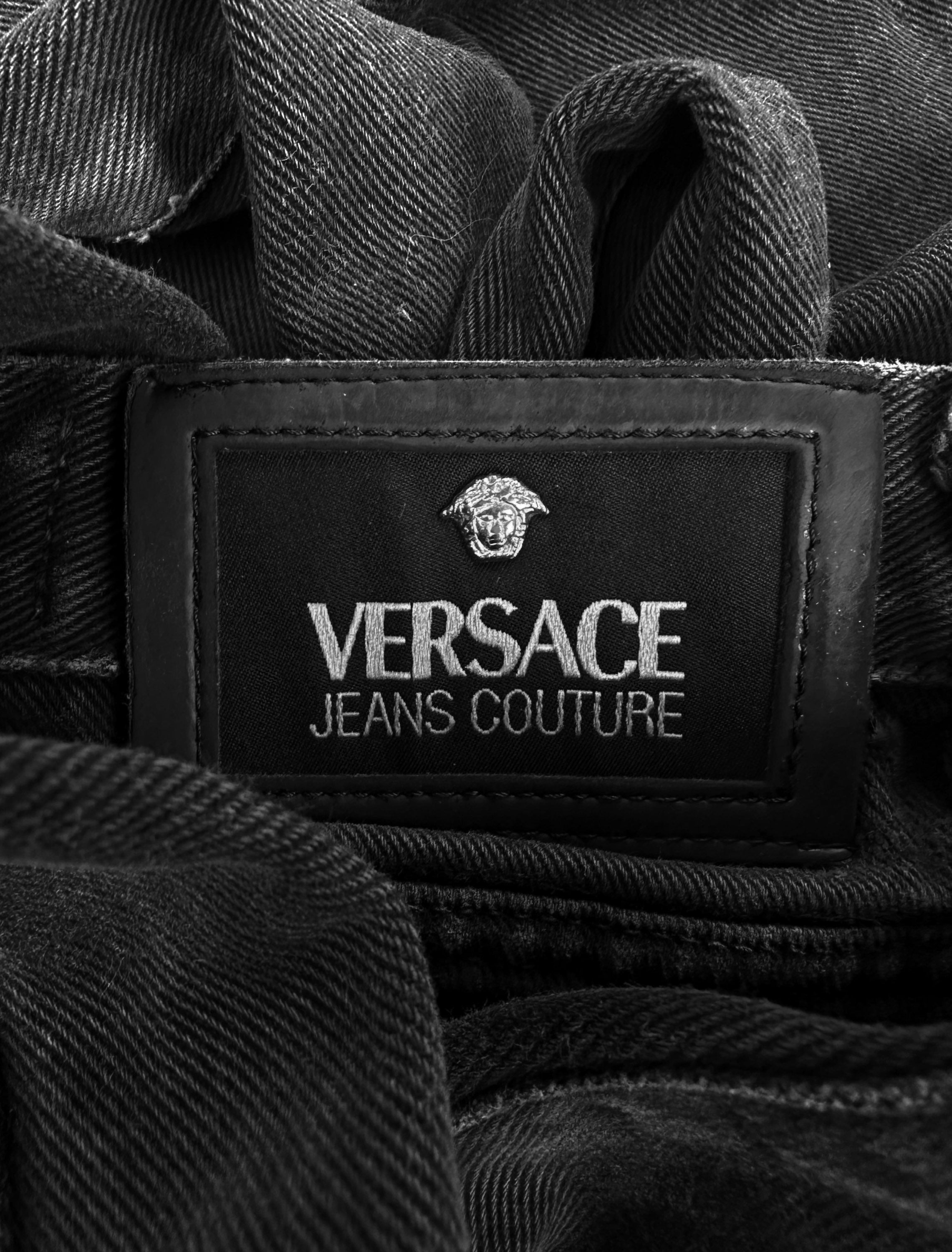 Versace Ash Wash Wide Cut Denim