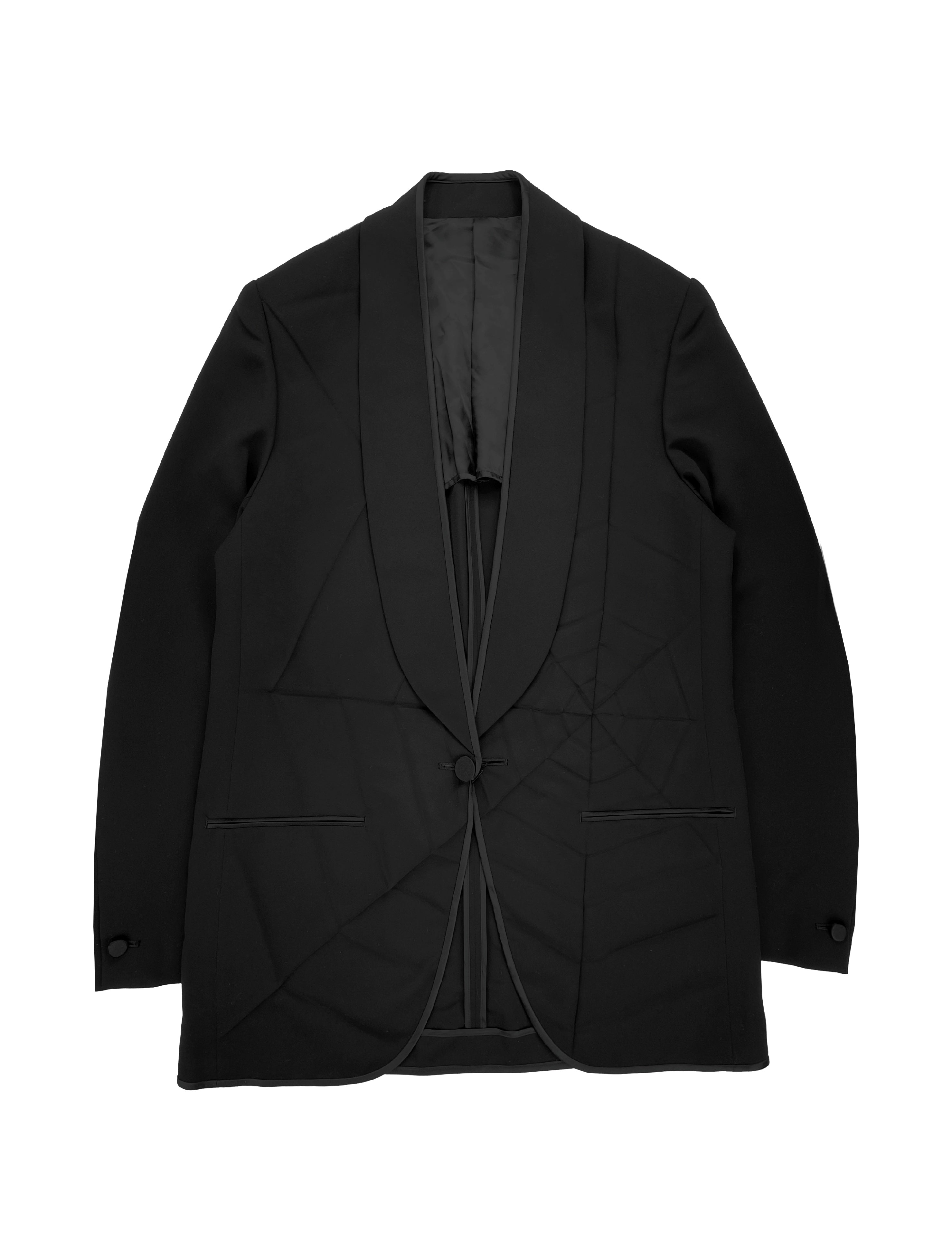SS20 Undercover Cindy Sherman Pleated Spider Web Blazer