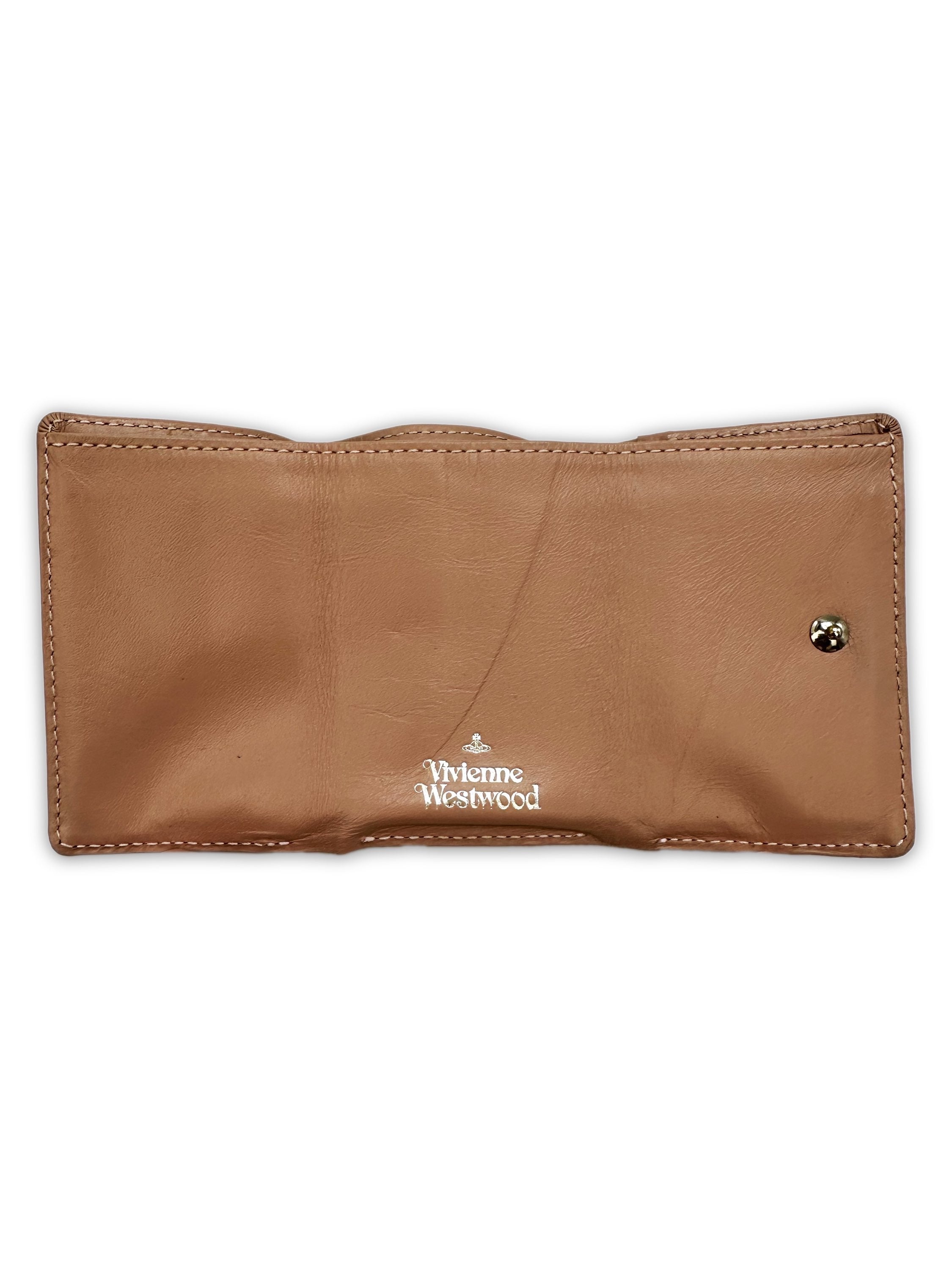 Vivienne Westwood ‘Orb’ Logo Leather Trifold Wallet