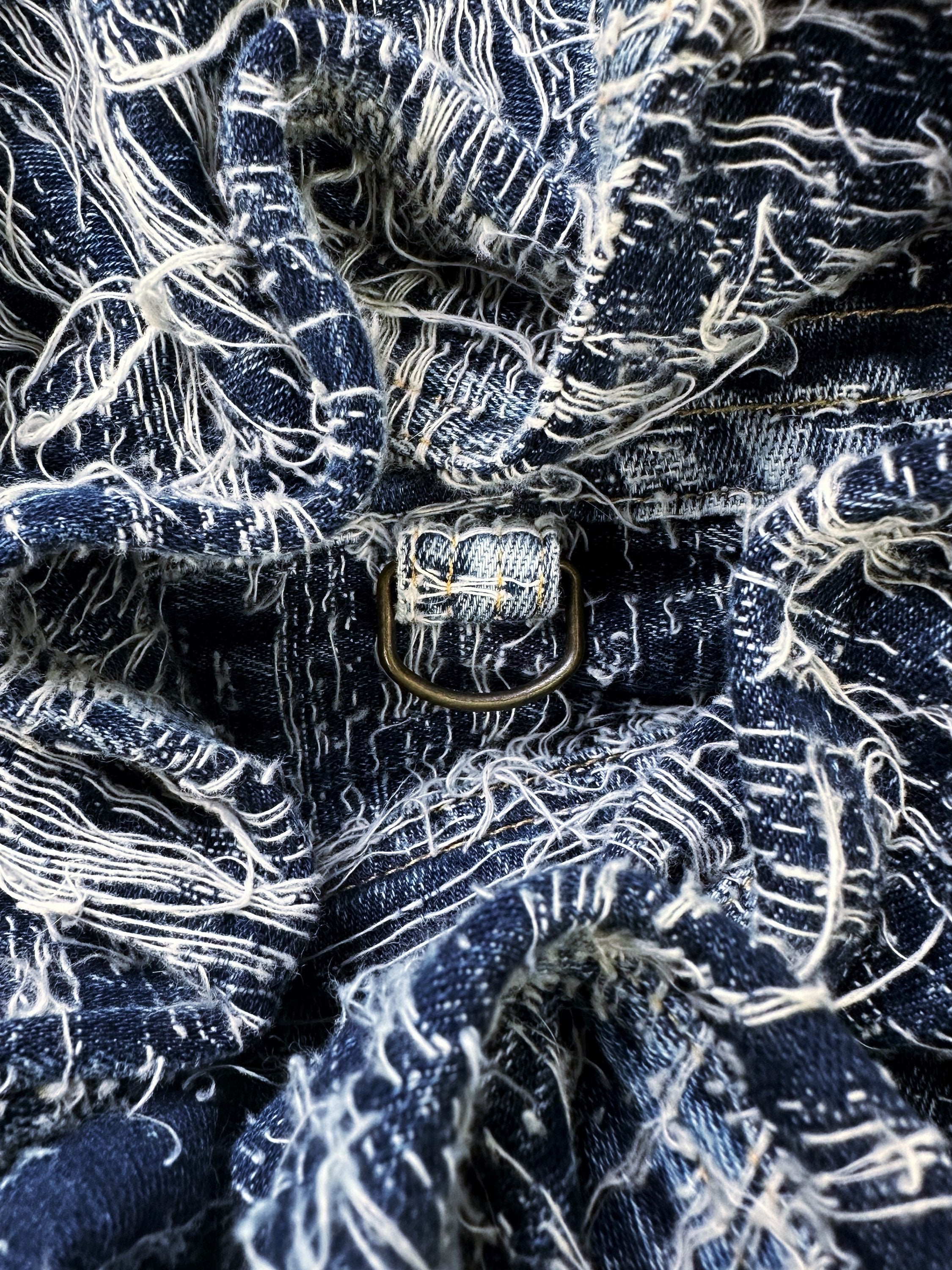 AW15 Blackmeans Artisanal ‘Boro’ Thrashed Blue Denim