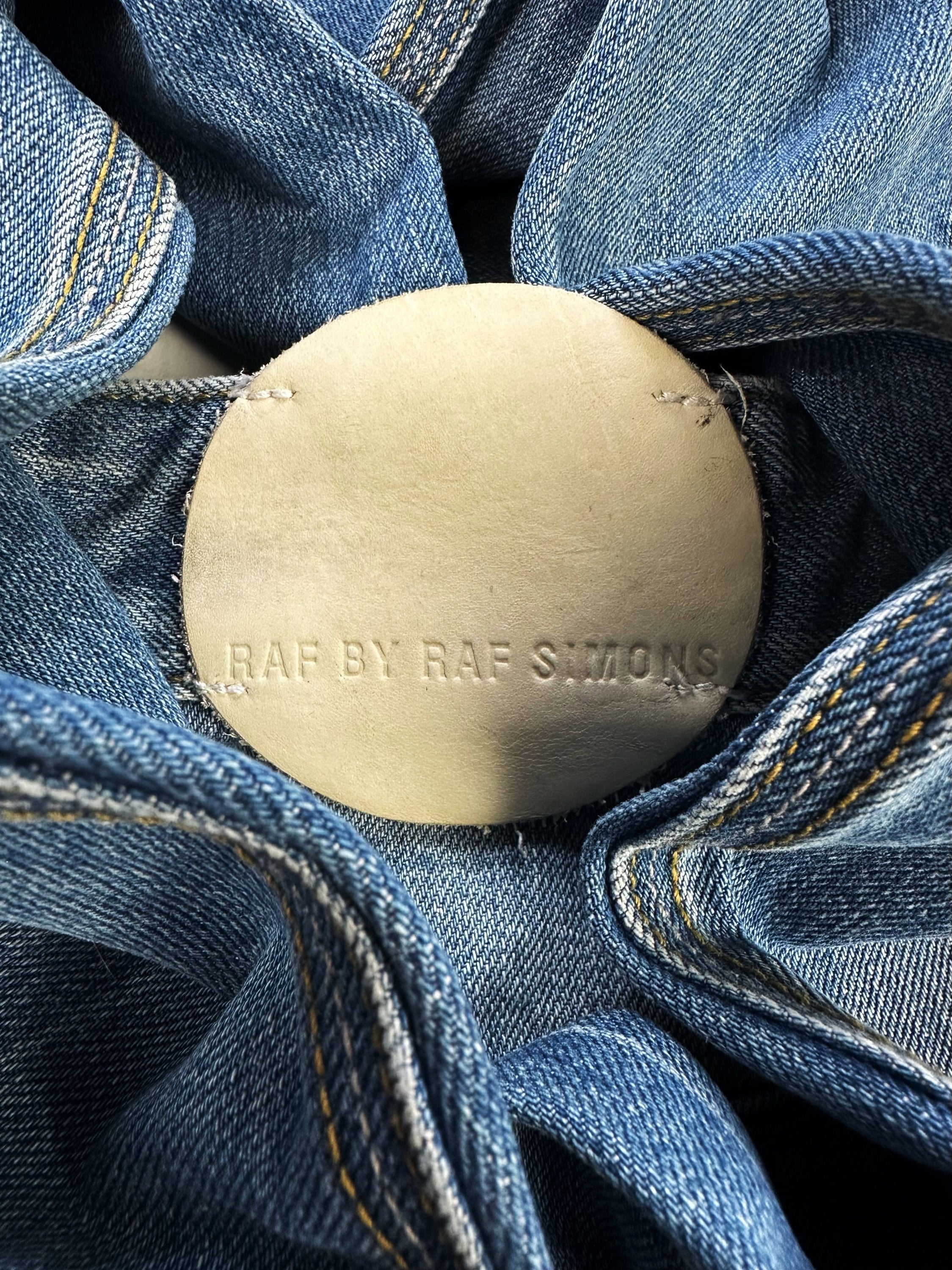 Raf by Raf Simons Blue Wash Boot Cut Denim