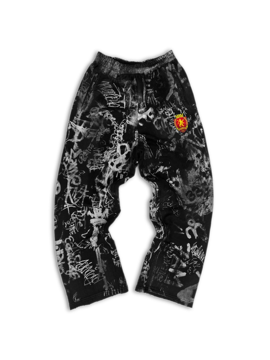 SS23 Balenciaga ‘Graffiti’ Skater Baggy Black Sweatpants