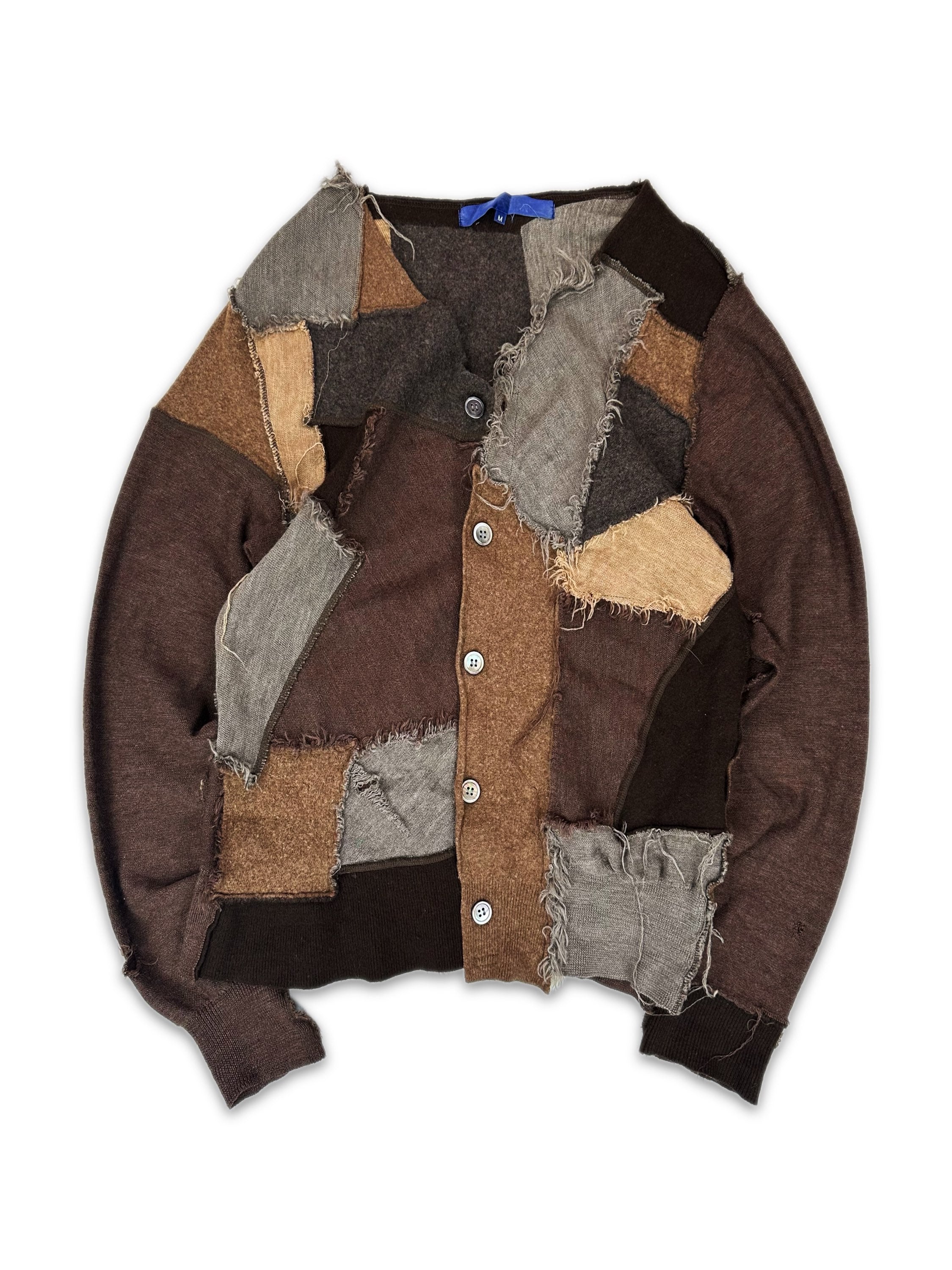 AW03 Junya Watanabe ‘Patchwork’ Reconstructed Cardigan