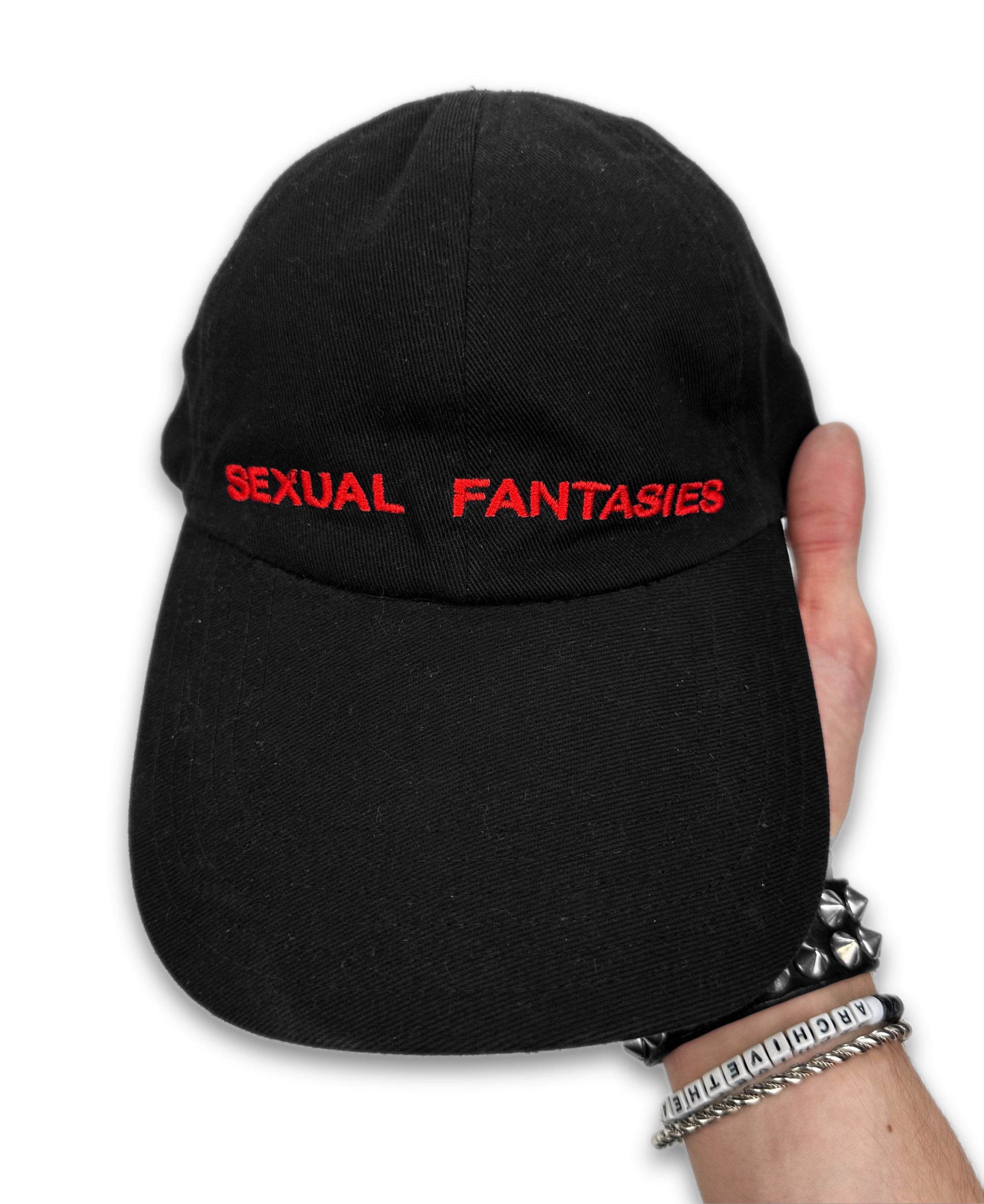 AW16 Vêtements ‘Sexual Fantasy’ Black Embroidered Hat