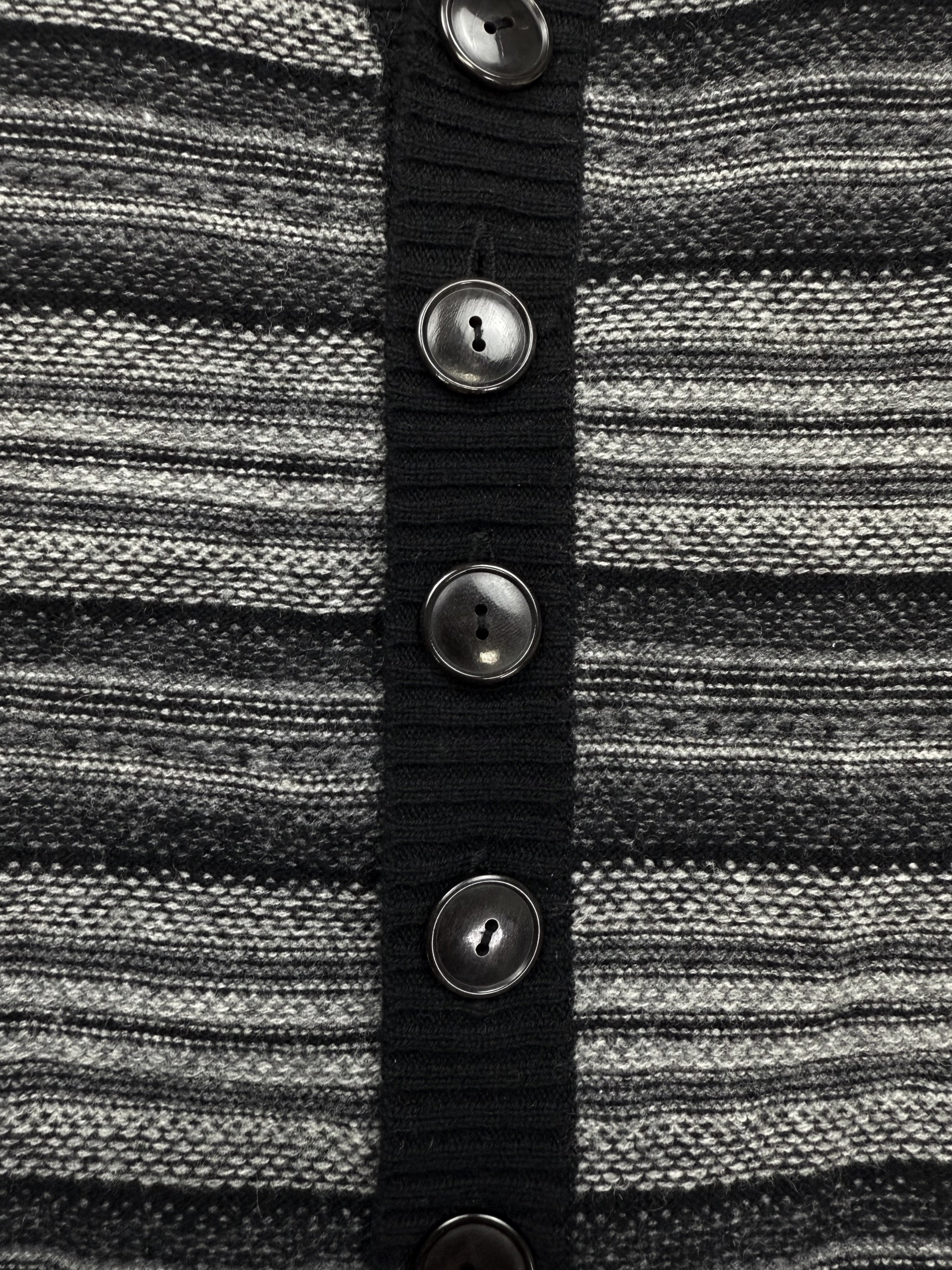 AW07 Number (N)ine ‘Love God Murder’ Striped Wool Cardigan