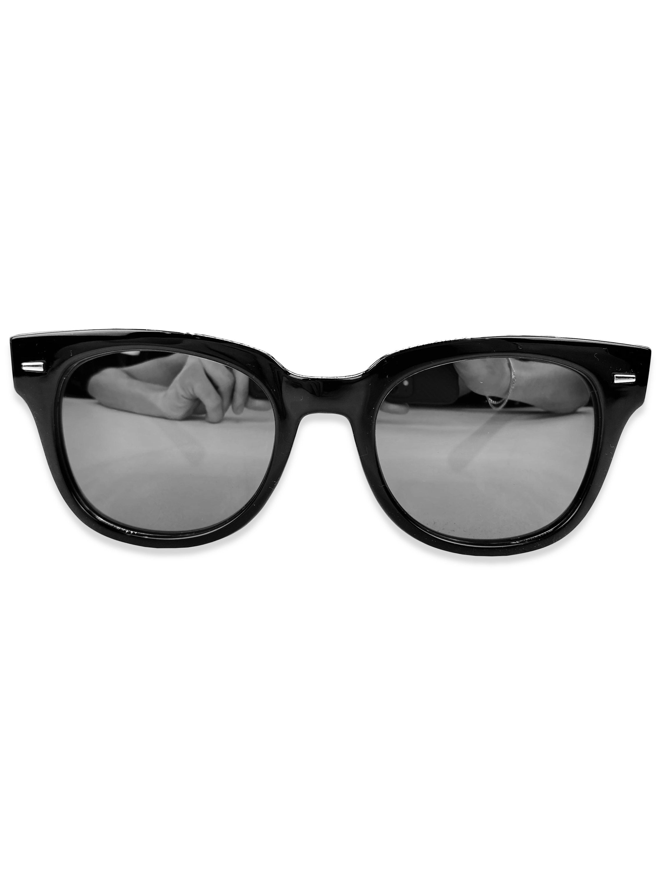 Number (N)ine Black Boxy Glossy Tint Wayfarer Sunglasses