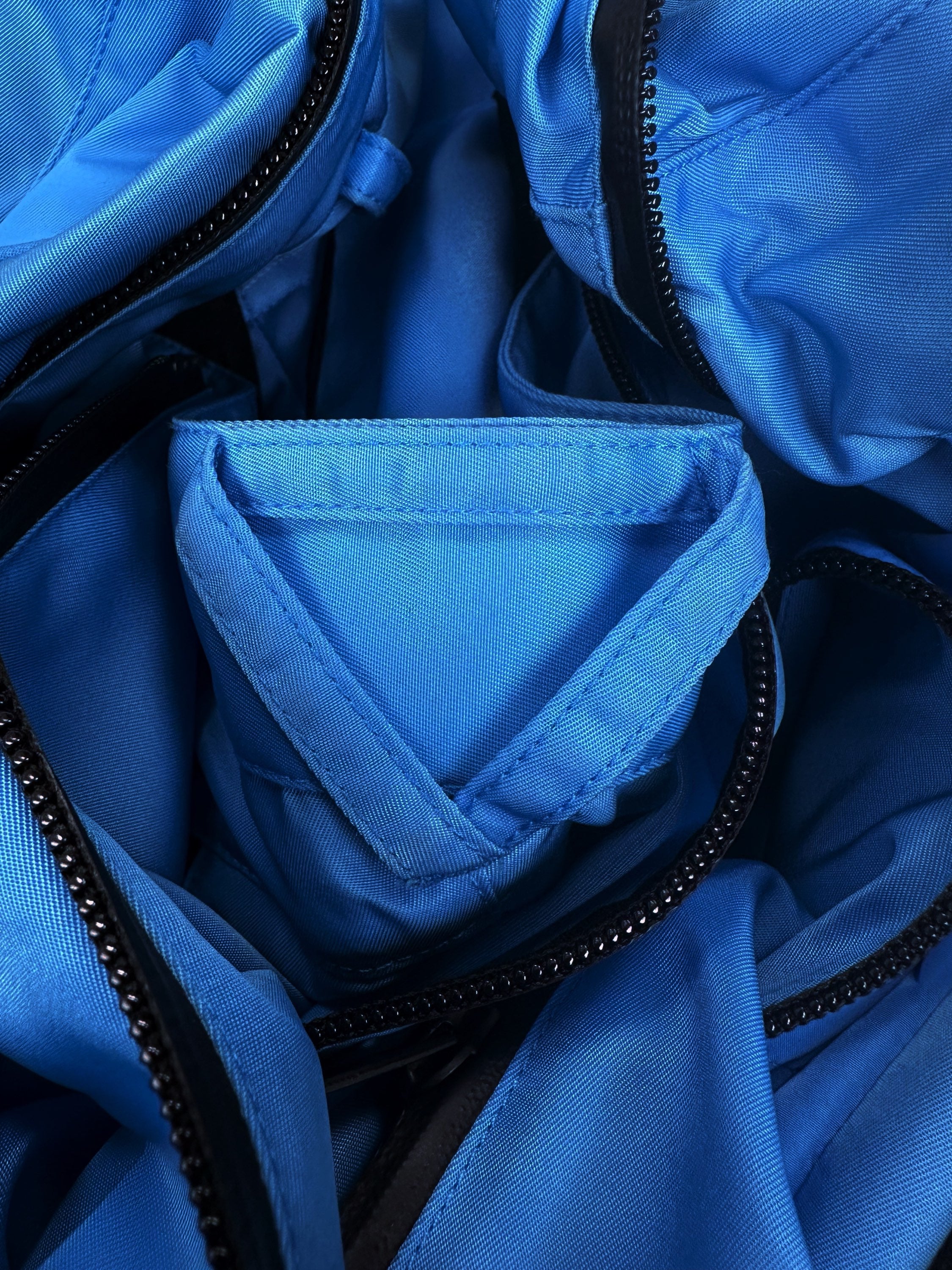 2020 Bottega Veneta ‘Butterfly’ Zip Nylon Baby Blue Pants