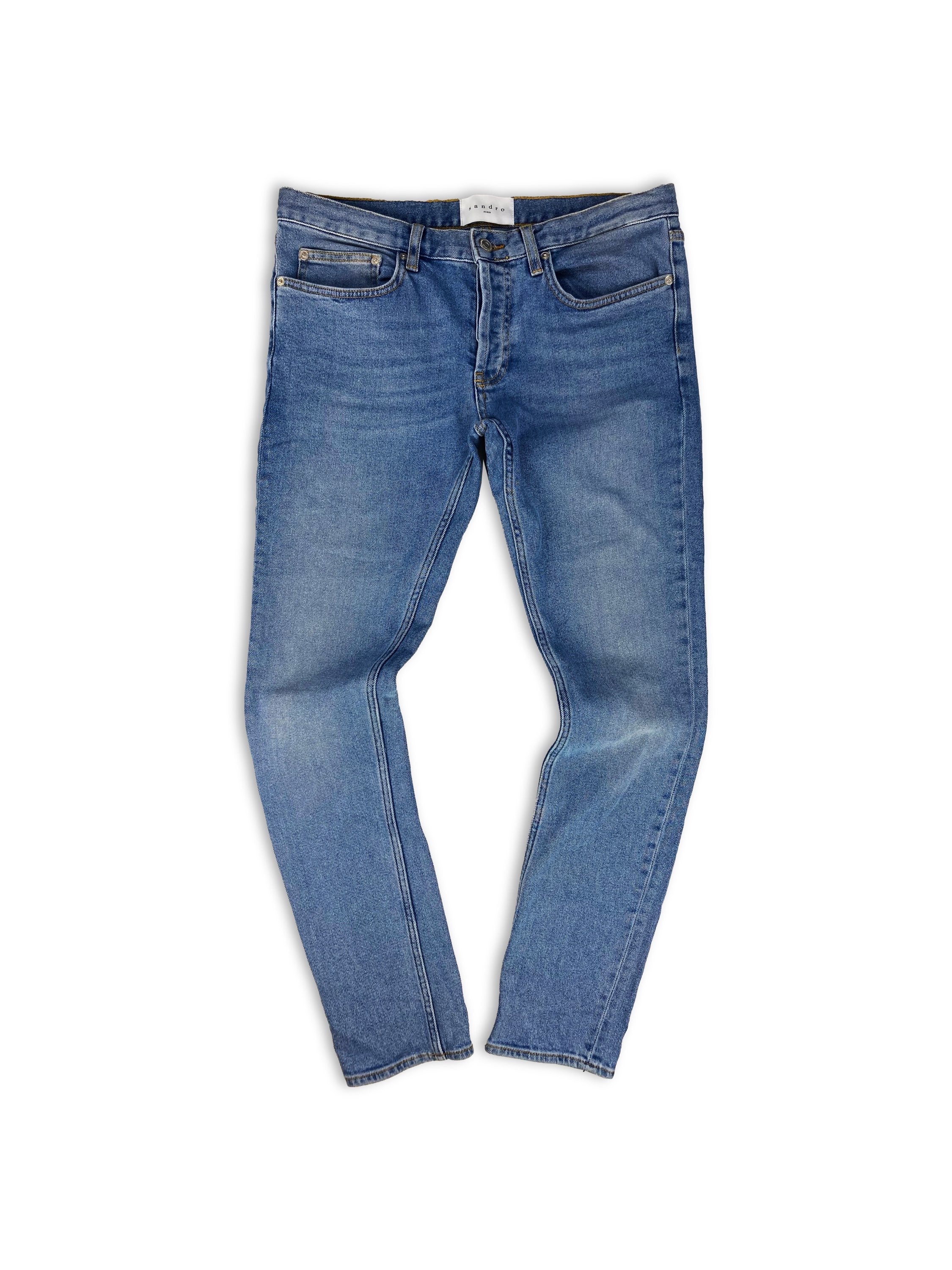 Sandro Paris Light Wash Heavy Weight Denim Jeans
