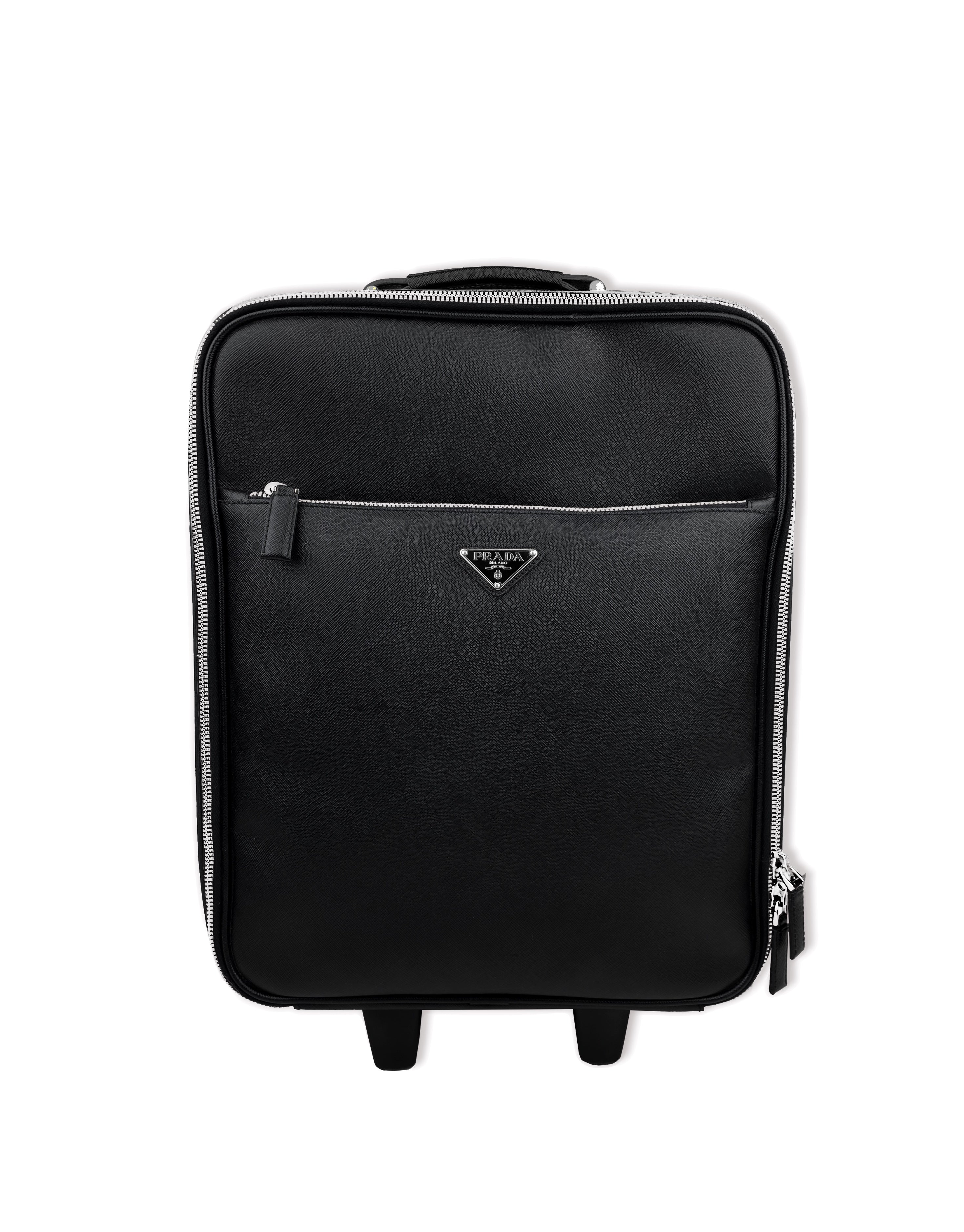 Prada Nylon Adjustable Multi-Pocket Metallic Suitcase