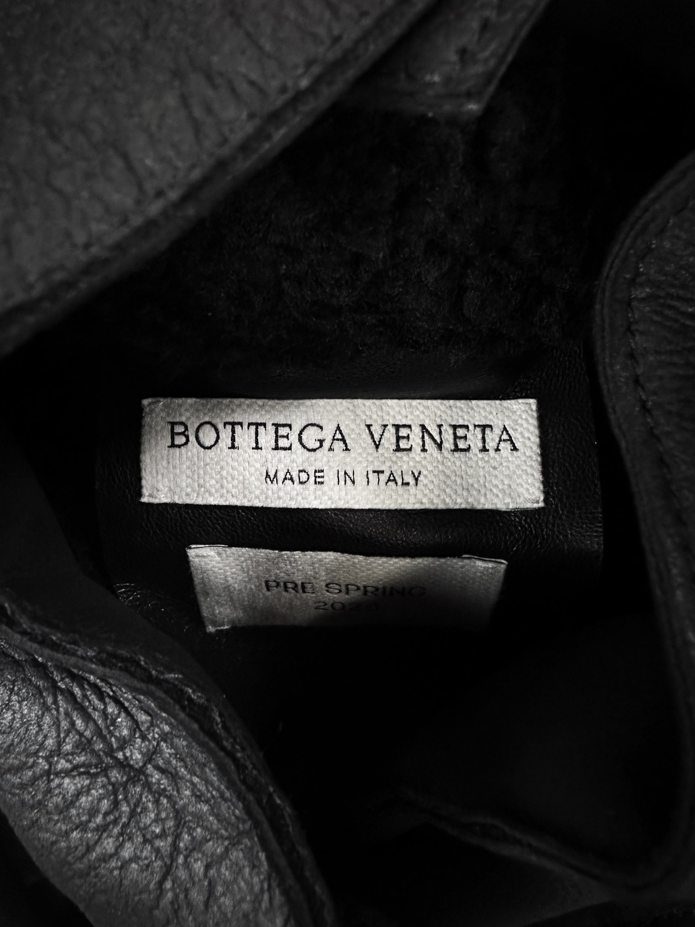 Bottega Veneta Curly Dense Black Shearling Leather Jacket