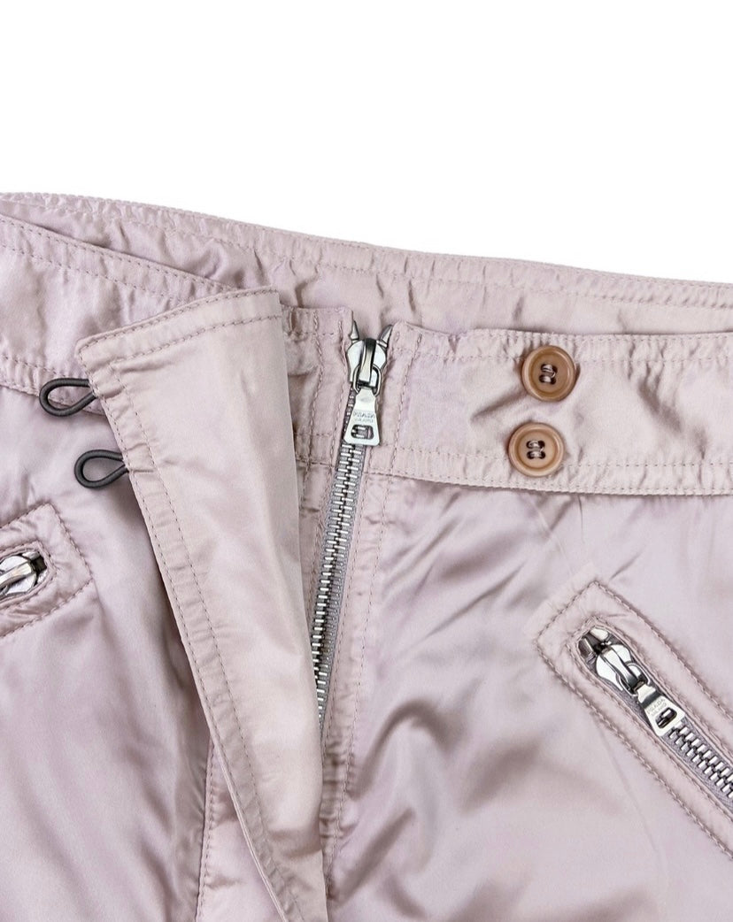 FW99 Prada Astro Cargo Aviator Belted Bondage Rose Pants