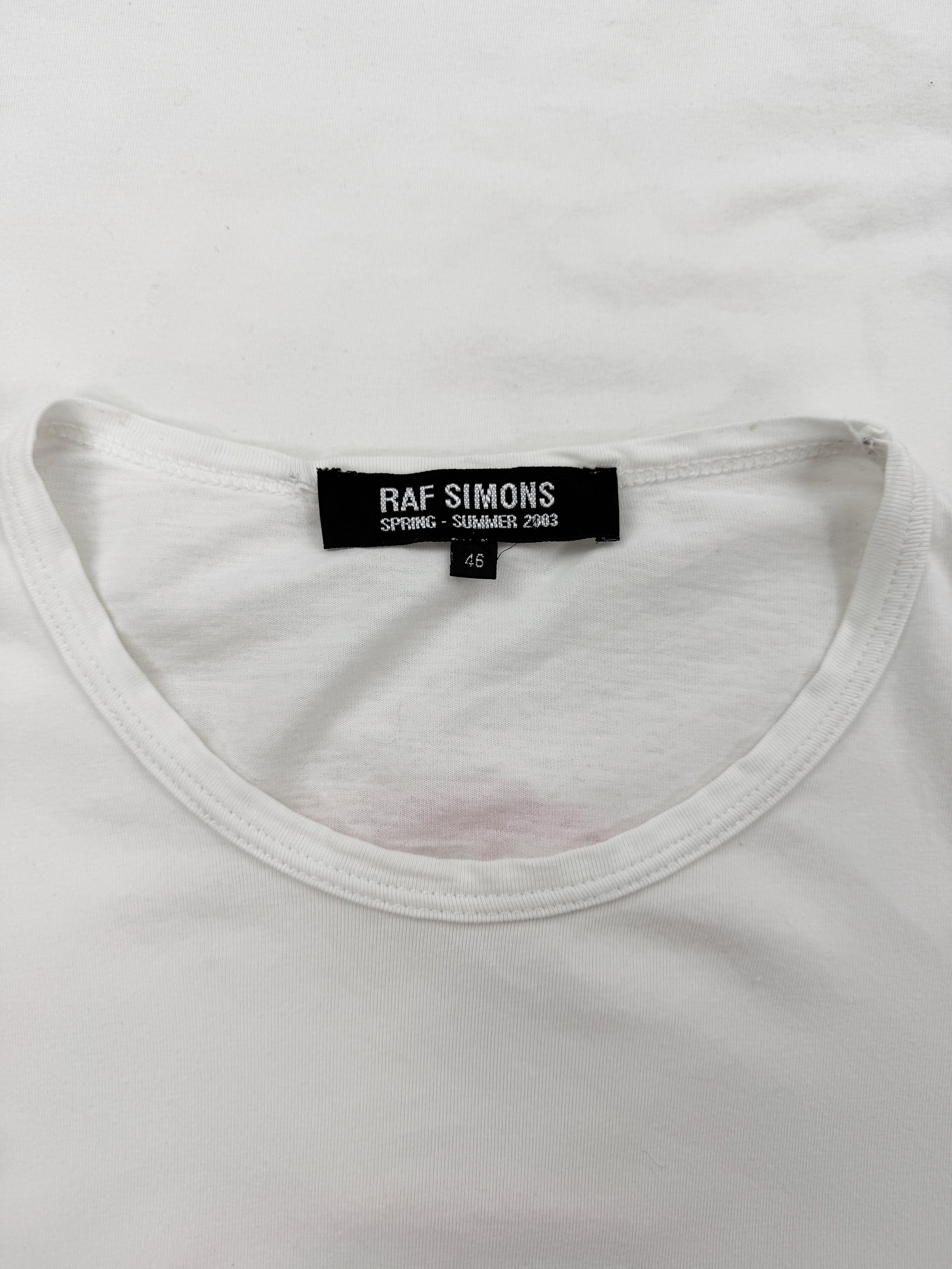 SS03 Raf Simons ‘Consumed’ White Membership Pending Long Sleeve Shirt