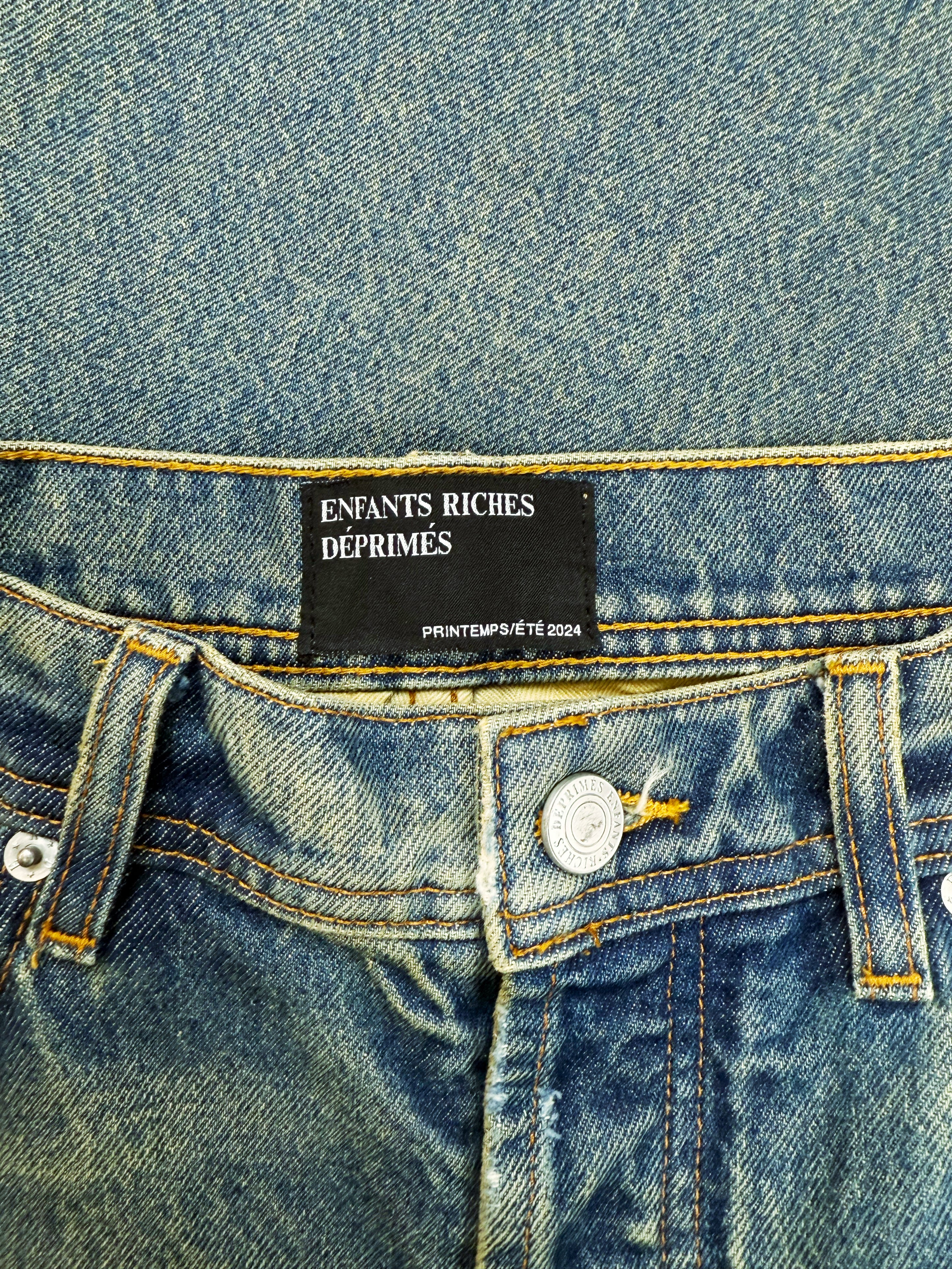 SS24 Enfants Riches Deprimes ‘Corpse Pose’ Sand Wash Denim