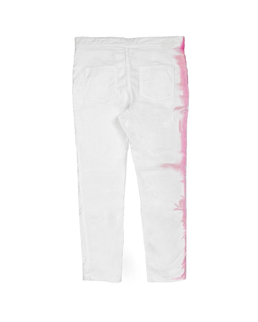 Haider Ackermann Hand Dyed Fuscia Pink Bleeding Trousers