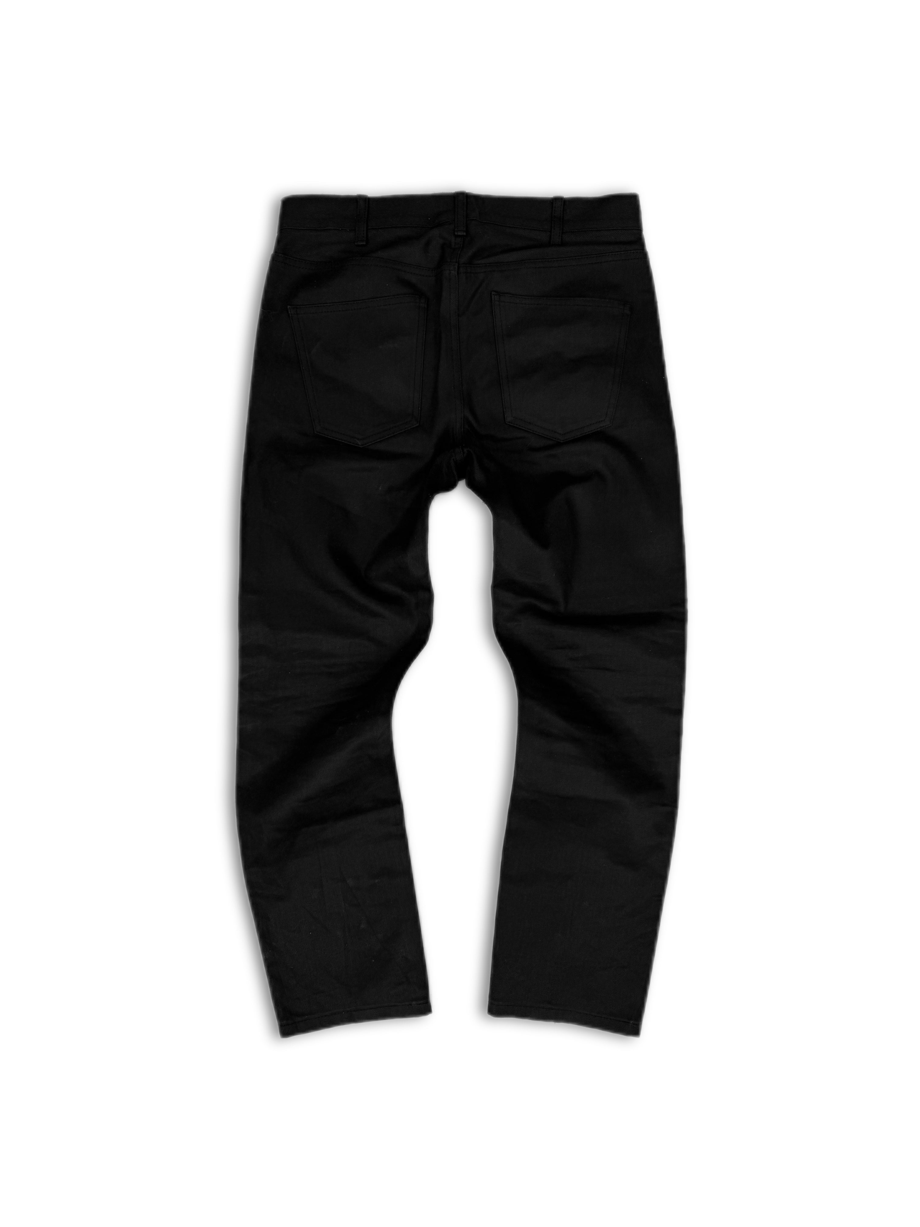 Celine ‘M_ST_001’ Black Slim Cut Waxed Denim